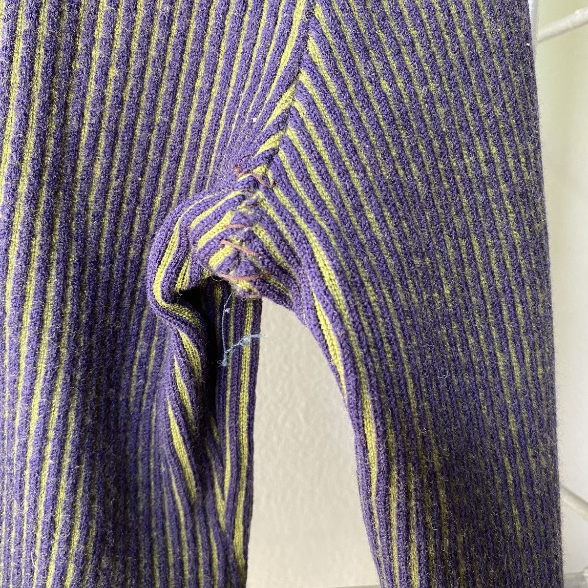 Givenchy GIVENCHY Purple Ribbed Knit Sweater Size XS / US 0-2 / IT 36-38 - 4 Thumbnail