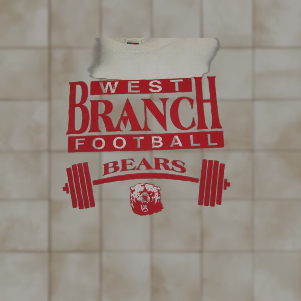 Fruit Of The Loom Vintage Fruit of the Loom Shirt Men XL White Football Bears Crew Neck Short Sleeve Cotton Polyester Logo Size US XL / EU 56 / 4 - 1 Thumbnail