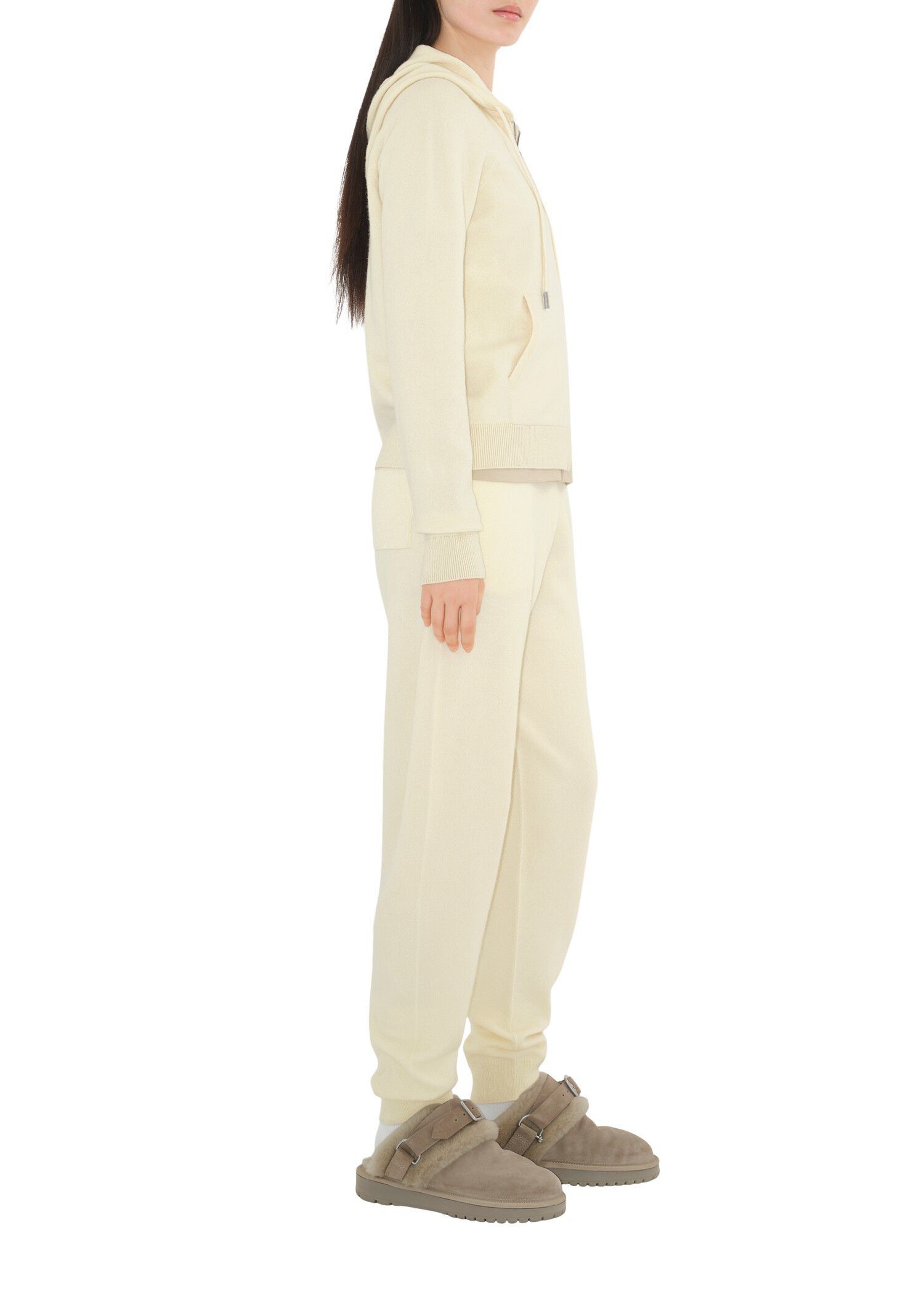 Burberry o1w1db10426 Wool-Blend Jogging Pants in Ivory Size 30" / US 8 / IT 44 - 3 Thumbnail