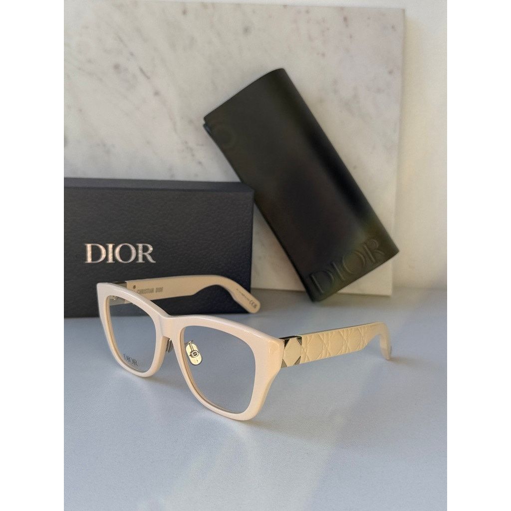 Dior NEW Dior Lady 95.22O S1F Eyeglasses Frames in Ivory White Size ONE SIZE - 2 Thumbnail
