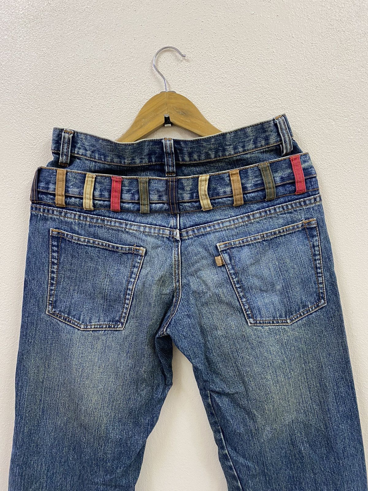 Japanese Brand Vintage Denim Double Waist - Amore Puro Size US 32 / EU 48 - 4 Thumbnail