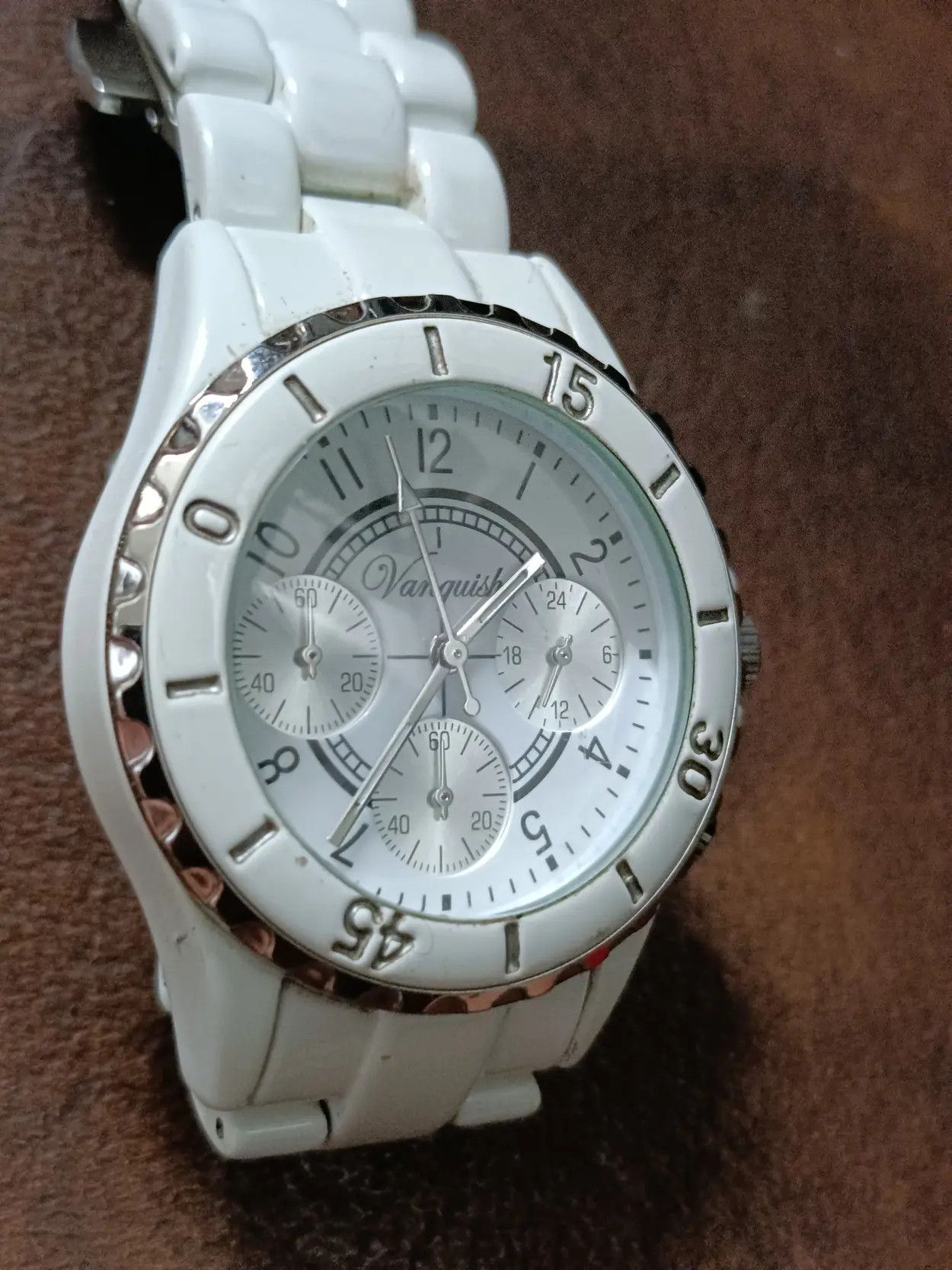 Vanquish Vanquish japan ceramic triple calendar quartz watch Size ONE SIZE - 6 Thumbnail