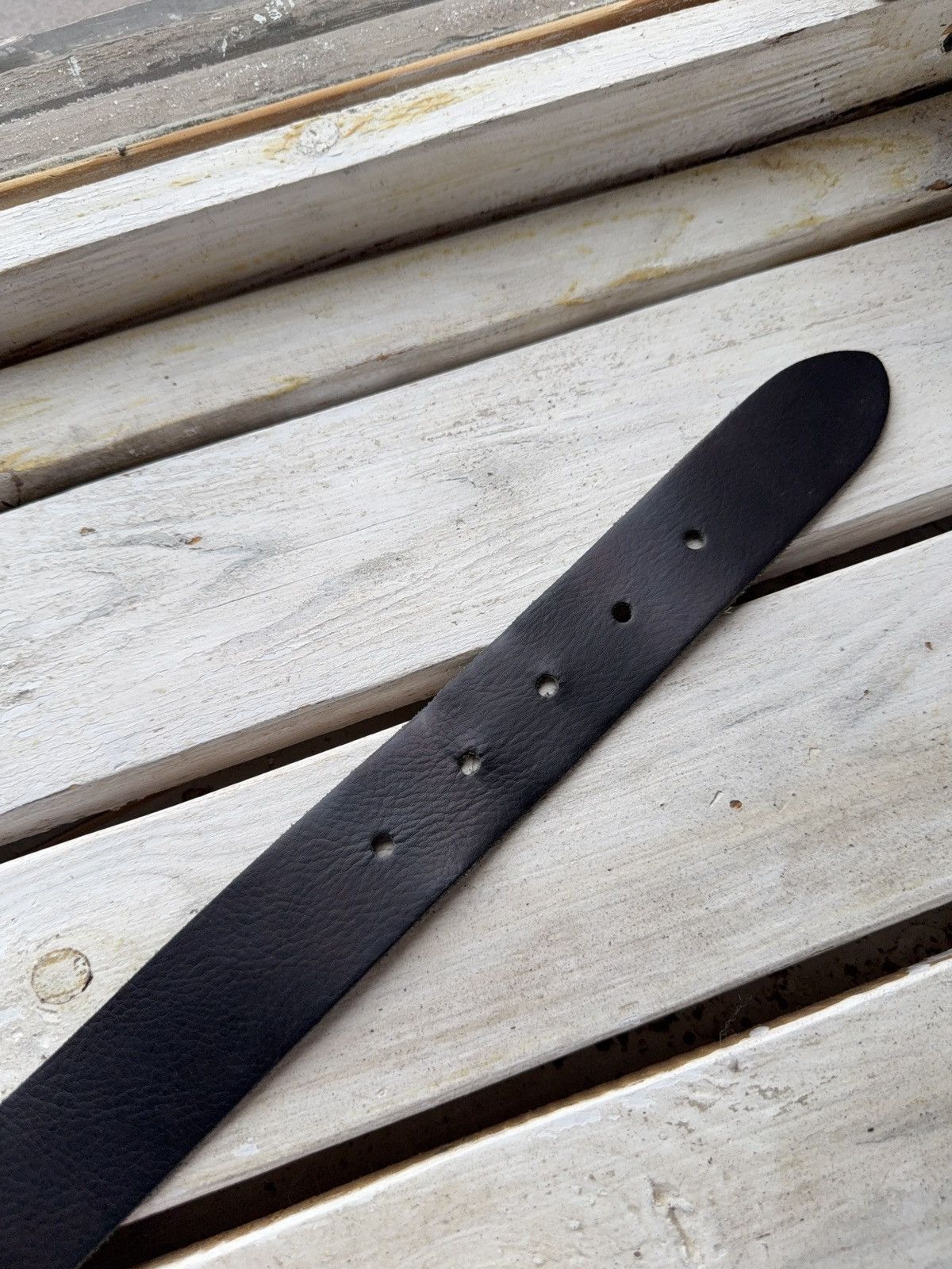 Other 00s Avant-Garde Y2K Cowboy Leather Belt Brutalist Buckle Size ONE SIZE - 3 Thumbnail