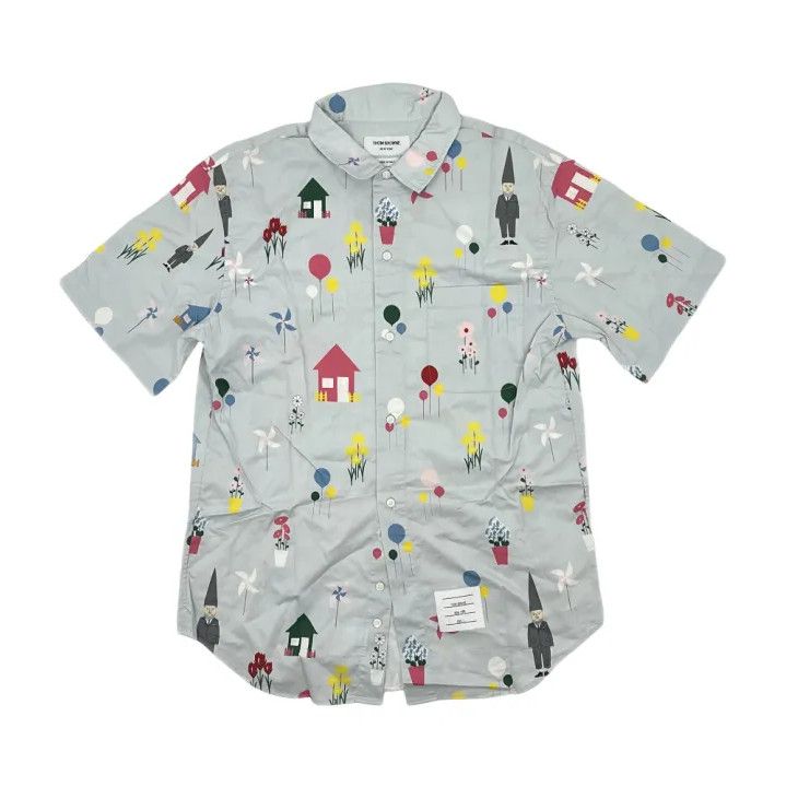 Thom Browne Casual Short Sleeve Button-Up Shirt