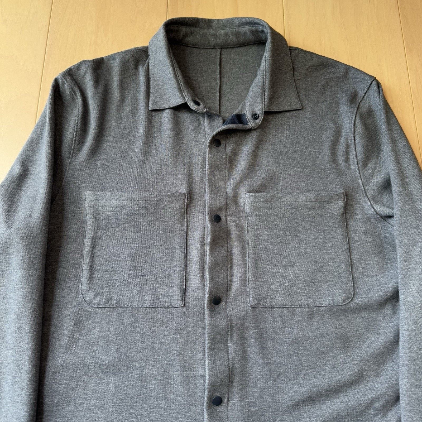 Lululemon Lululemon Snap Shirt M Blue Gray Casual Golf Button Up Size US M / EU 48-50 / 2 - 3 Thumbnail