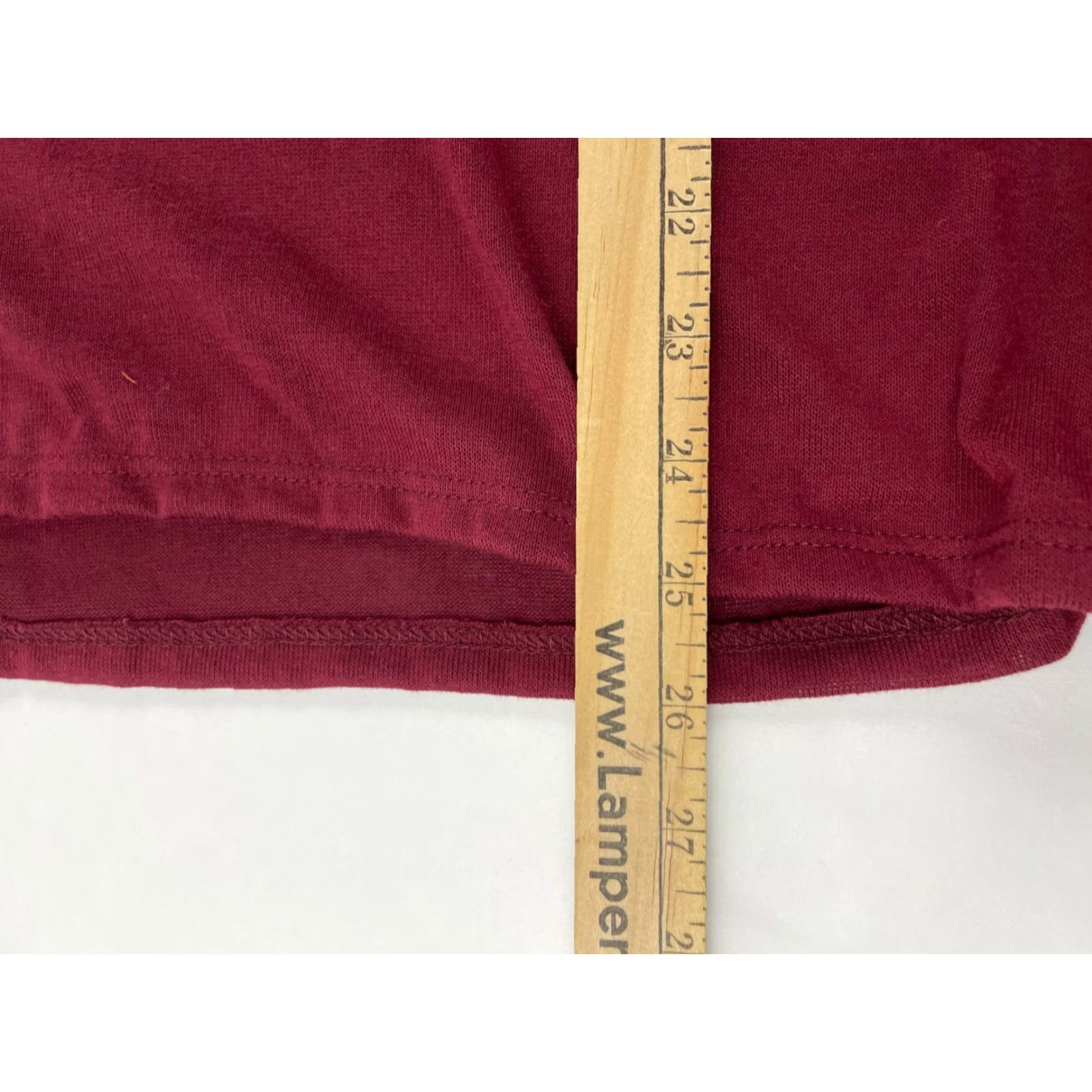Vintage Forgotten Grace T Shirt Blouse Women's Small Burgundy Long Sleeve NWT Size S / US 4 / IT 40 - 5 Thumbnail