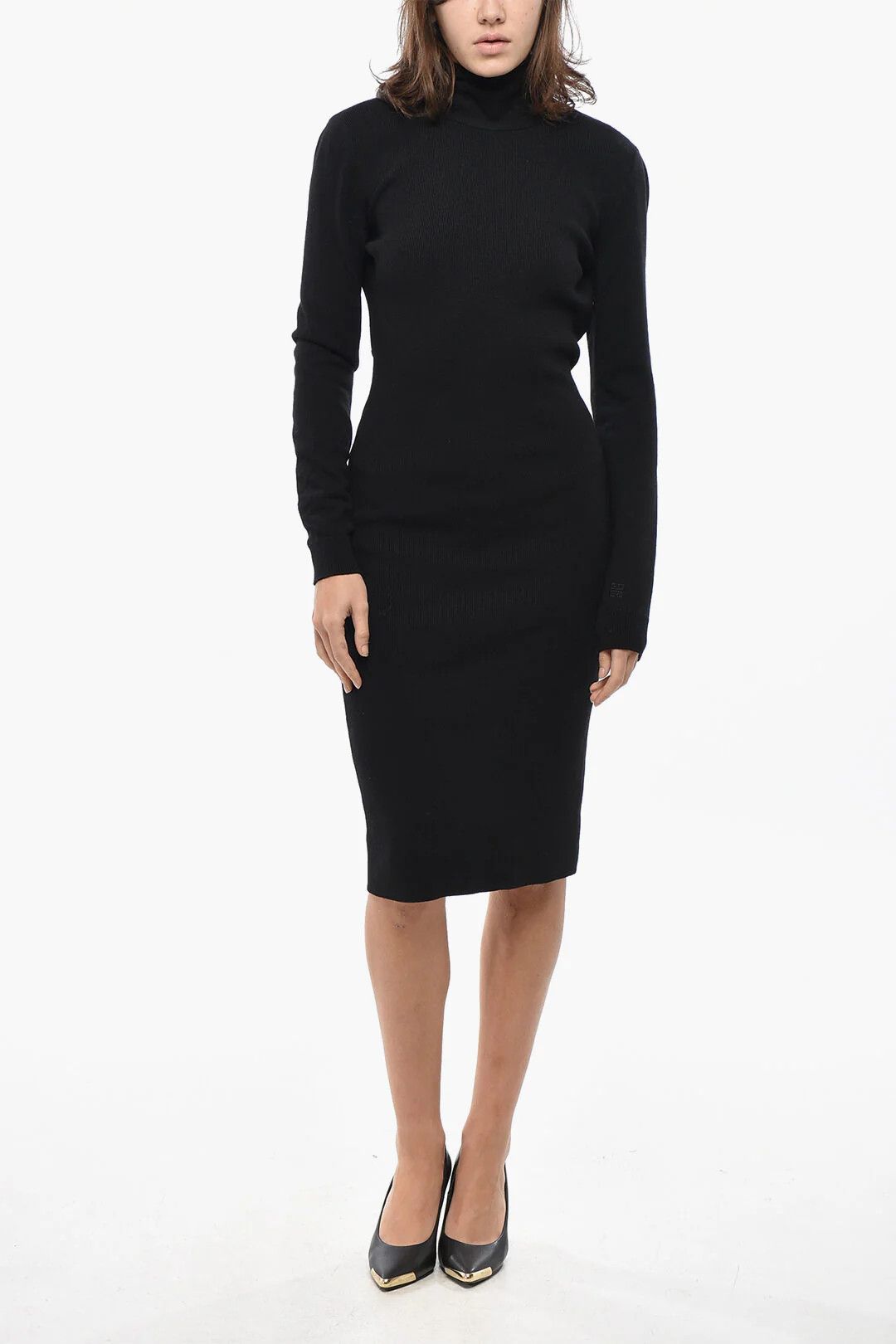 Givenchy og1mm0326 Backless Knit Dress in Black Size S / US 4 / IT 40 - 1 Thumbnail