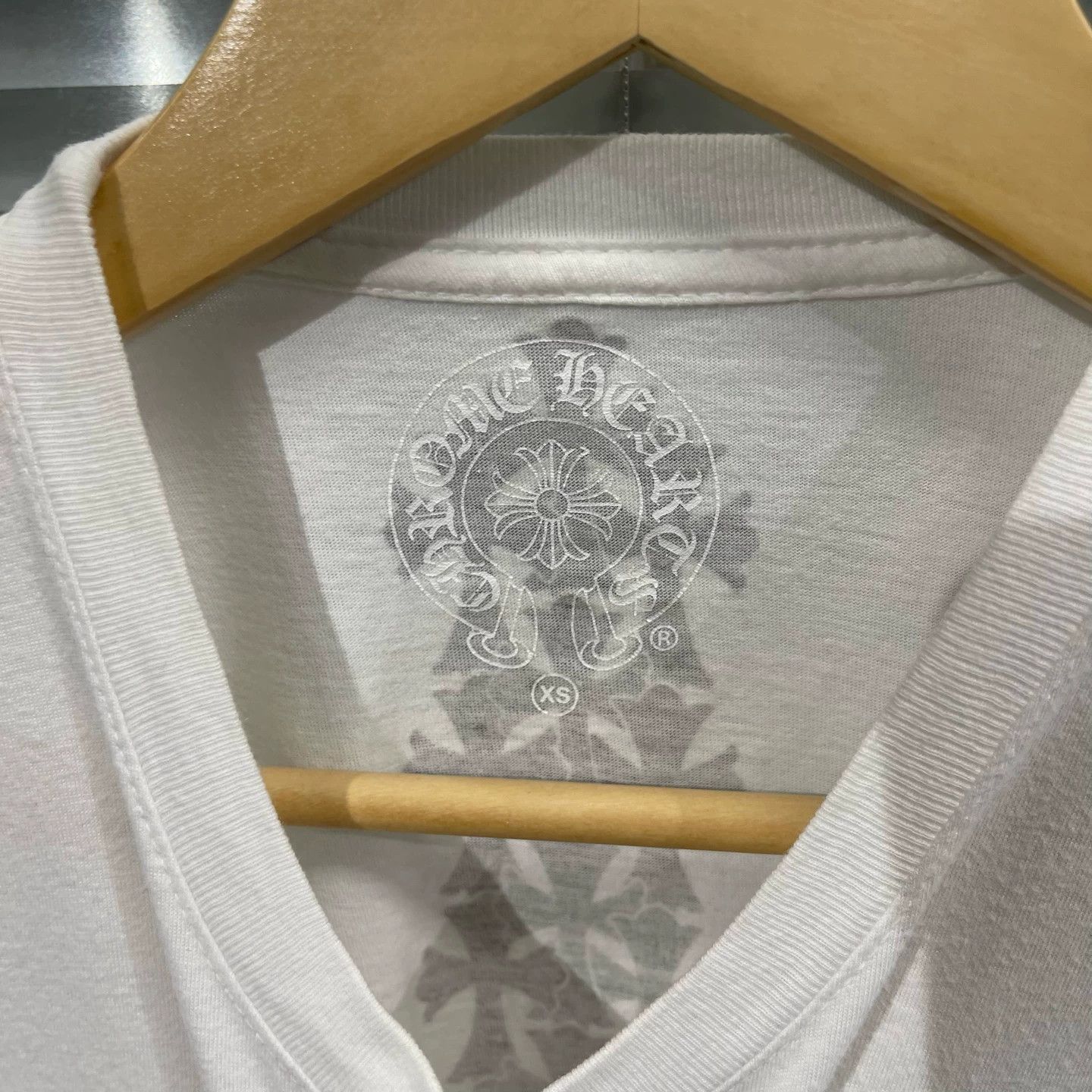 Chrome Hearts Chrome Hearts White Back Logo Dragon Bone Short Sleeve XS Size XS / US 0-2 / IT 36-38 - 3 Thumbnail