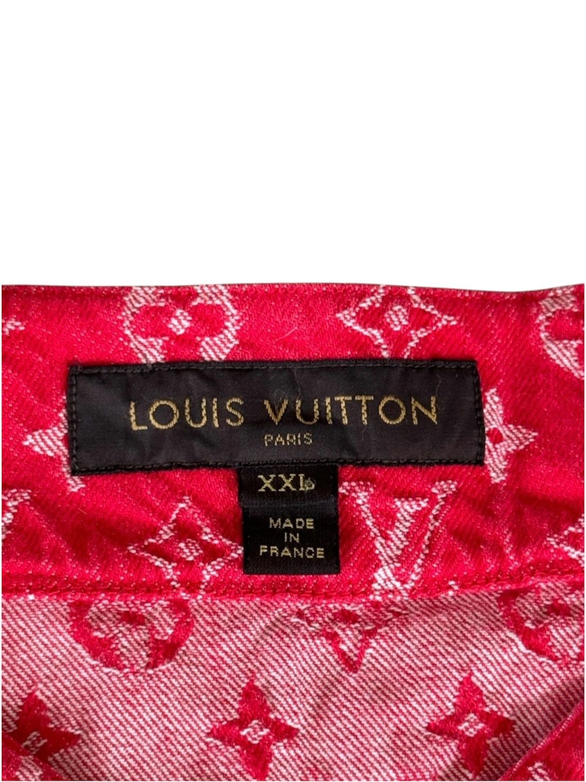 Louis Vuitton × Supreme Louis Vuitton X Supreme XXL Baseball Jersey Denim Monogram Size US XXL / EU 58 / 5 - 8 Thumbnail