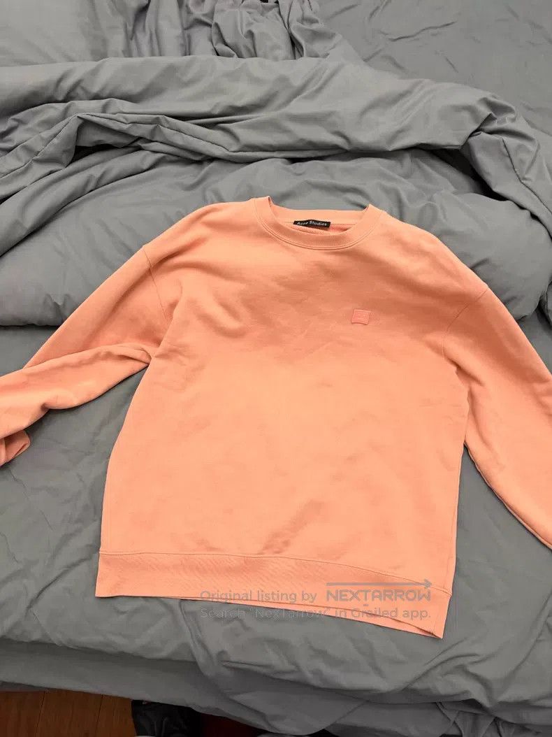 Acne Studios Acne Studios Pink Smiley Hoodie Size S / US 4 / IT 40 - 1 Thumbnail