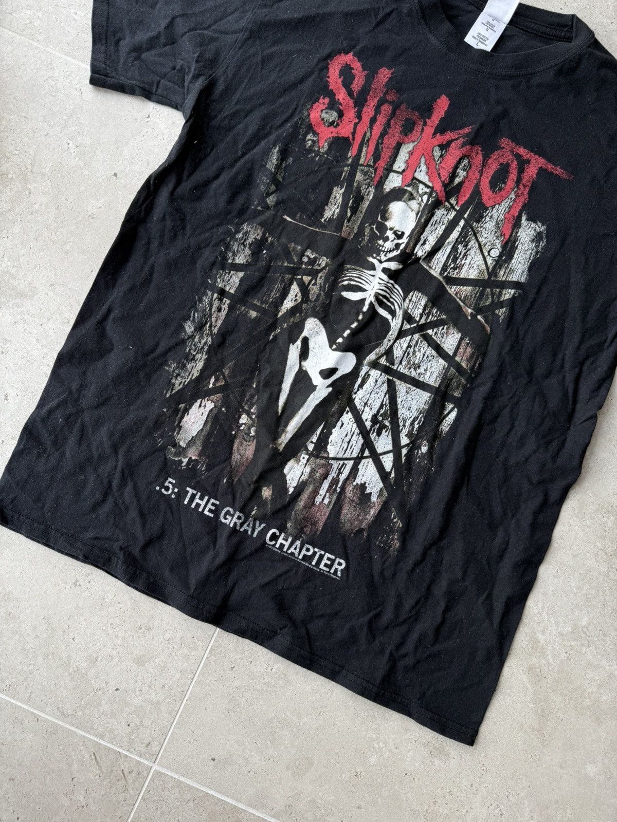Band Tees Mens T Shirt Vintage Slipknot The Gray Chapter 2014 Size M Size US L / EU 52-54 / 3 - 3 Thumbnail