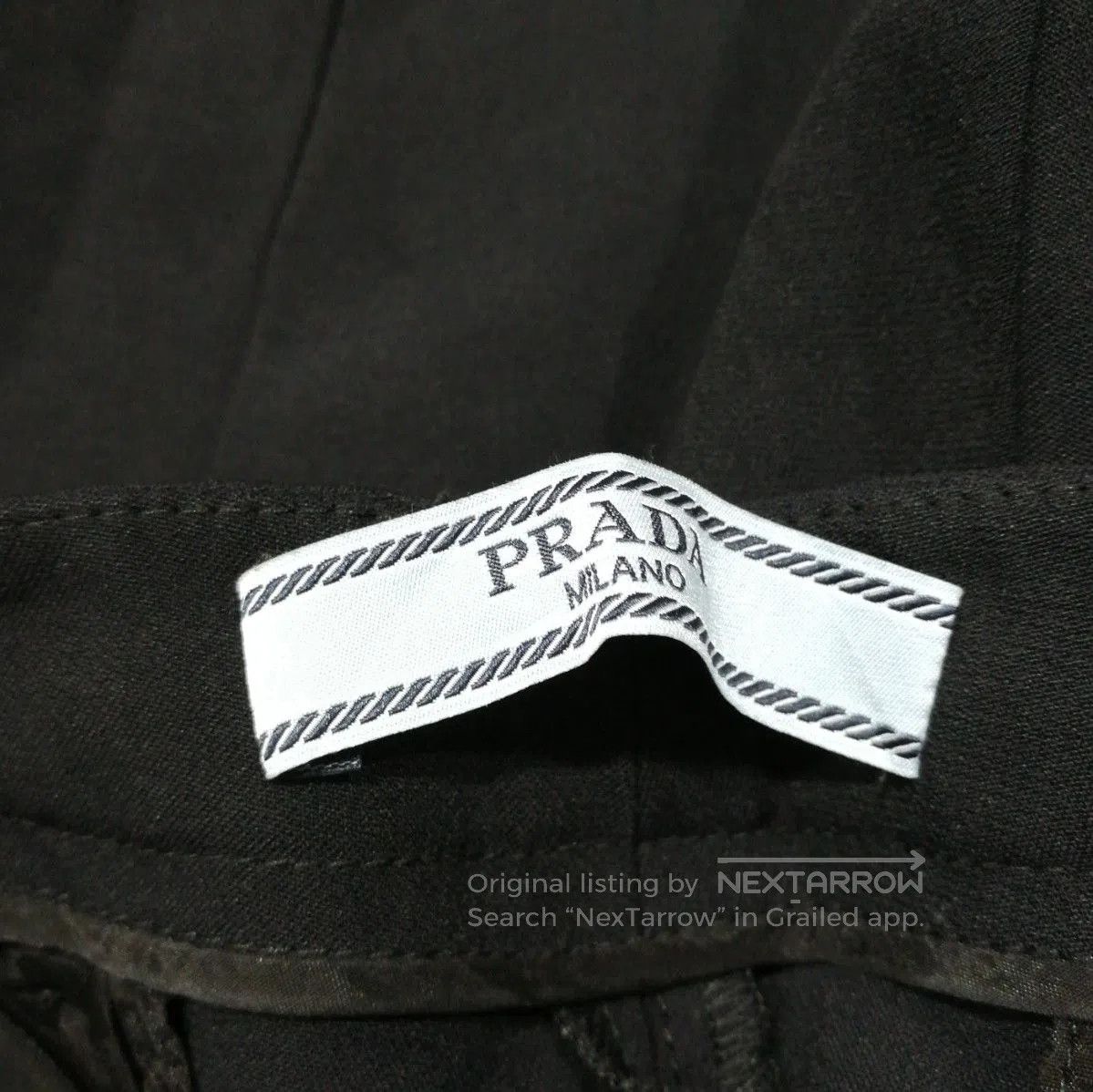 Prada Prada Elegant Black Slim Fit Trousers . Size 39" - 6 Thumbnail