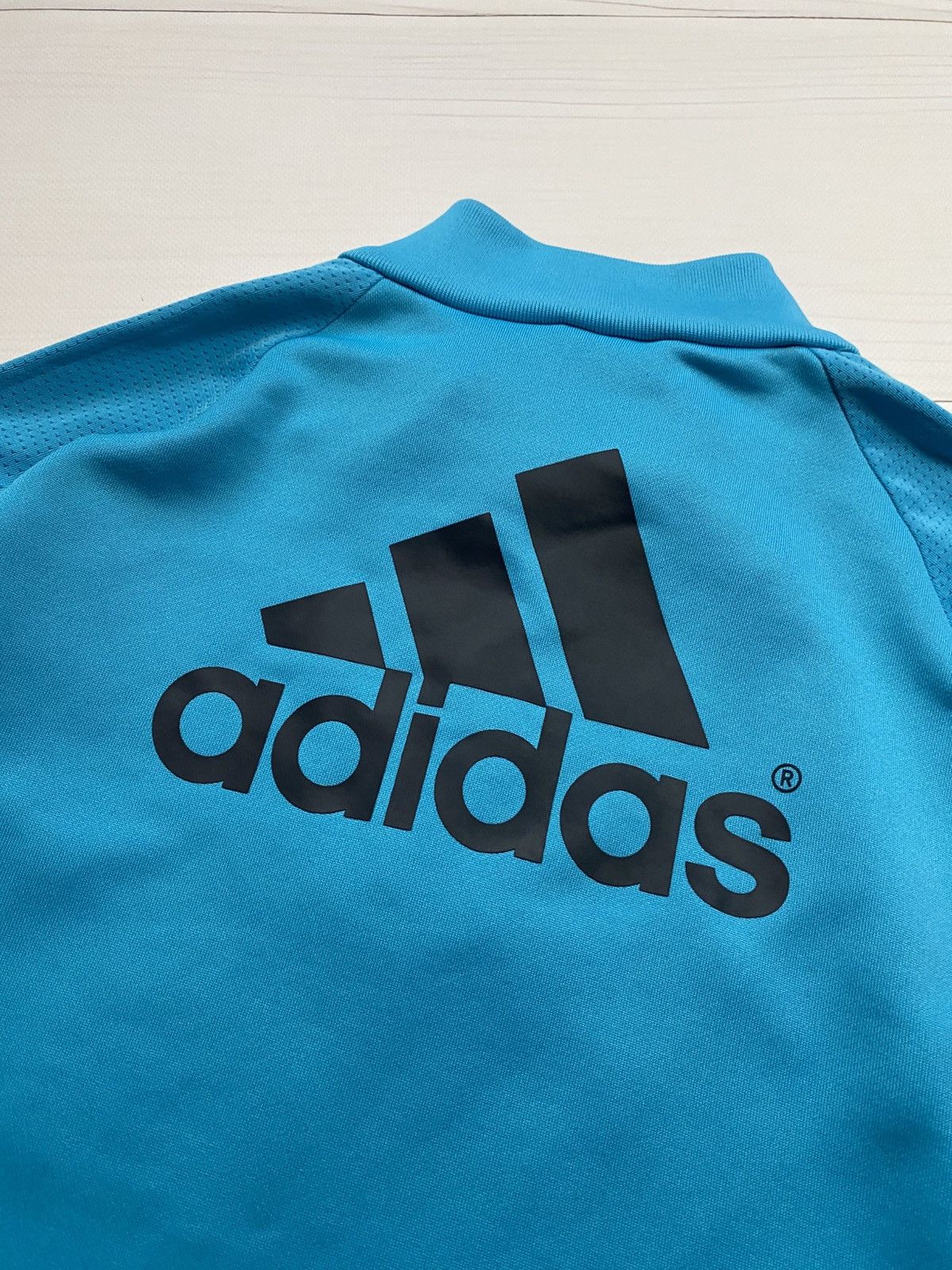 Adidas Adidas Chelsea 2014/15 Training 1/4 zip longlseeve t shirt Size US L / EU 52-54 / 3 - 22 Thumbnail