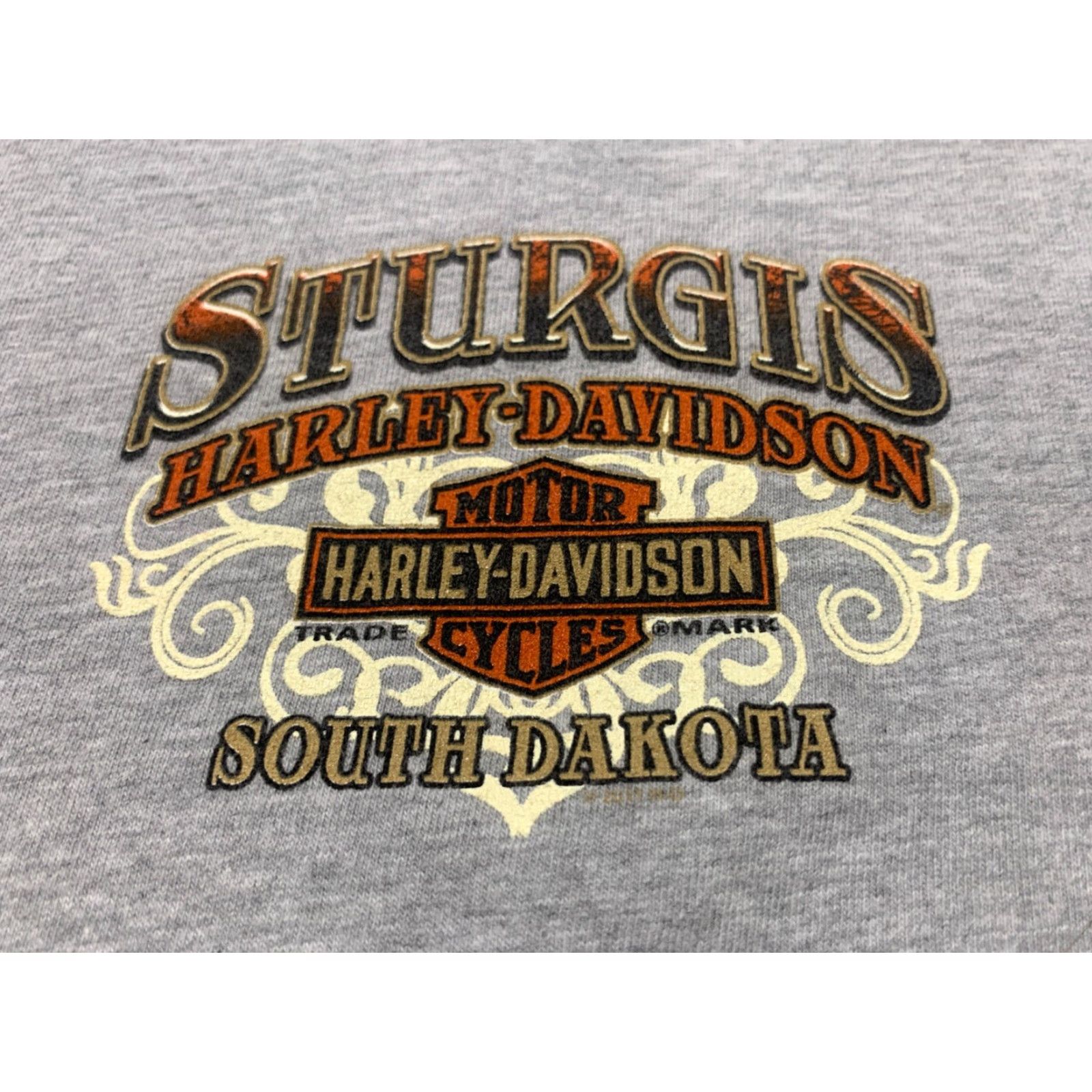 Harley Davidson Harley-Davidson T-Shirt Men 2XL Long Sleeve Gray Double-Sided Biker Motorcycle Rally Size US XXL / EU 58 / 5 - 6 Thumbnail