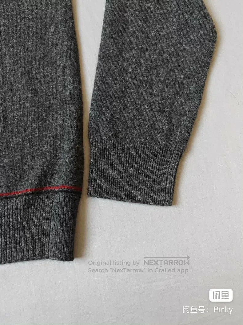 Hermes Hermes Men's cashmere sweater, deep gray color, 30% cashme Size US L / EU 52-54 / 3 - 7 Thumbnail