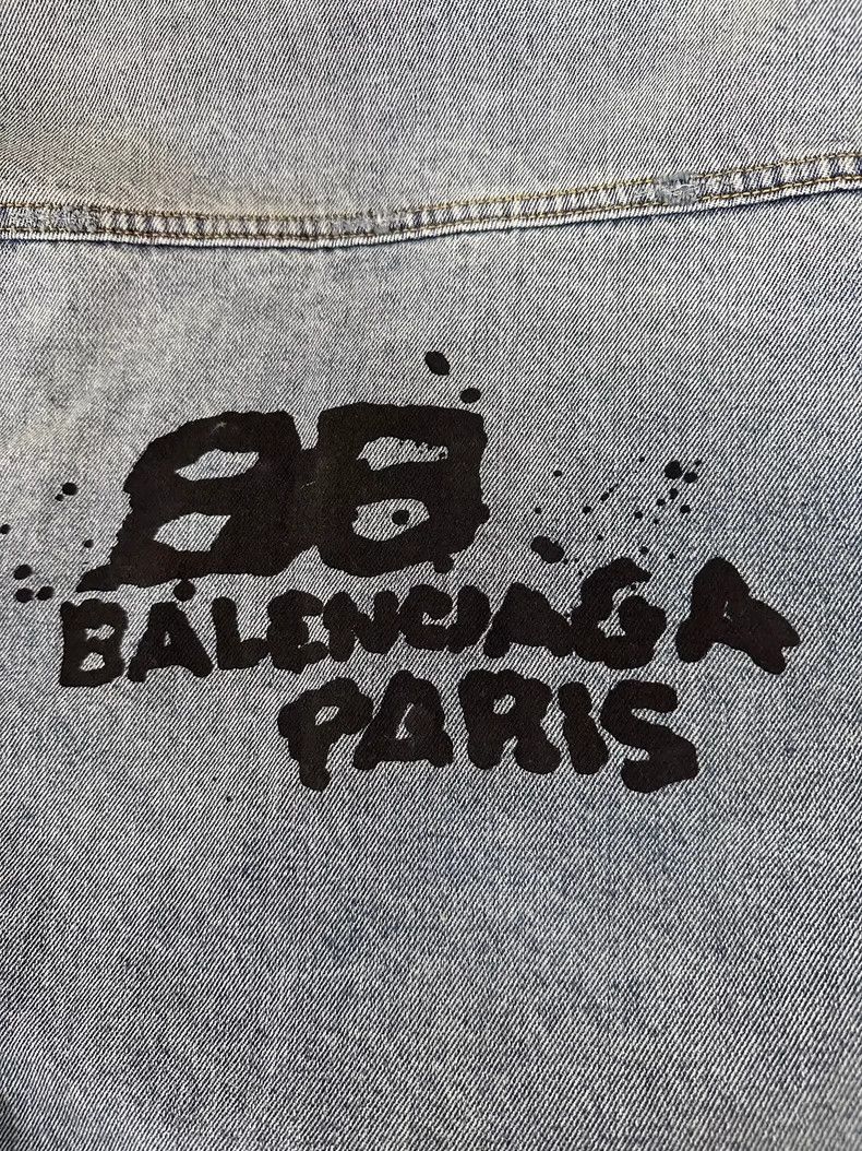 Balenciaga Balenciaga Denim Jacket 2502-Nextarrow Size US XL / EU 56 / 4 - 5 Thumbnail