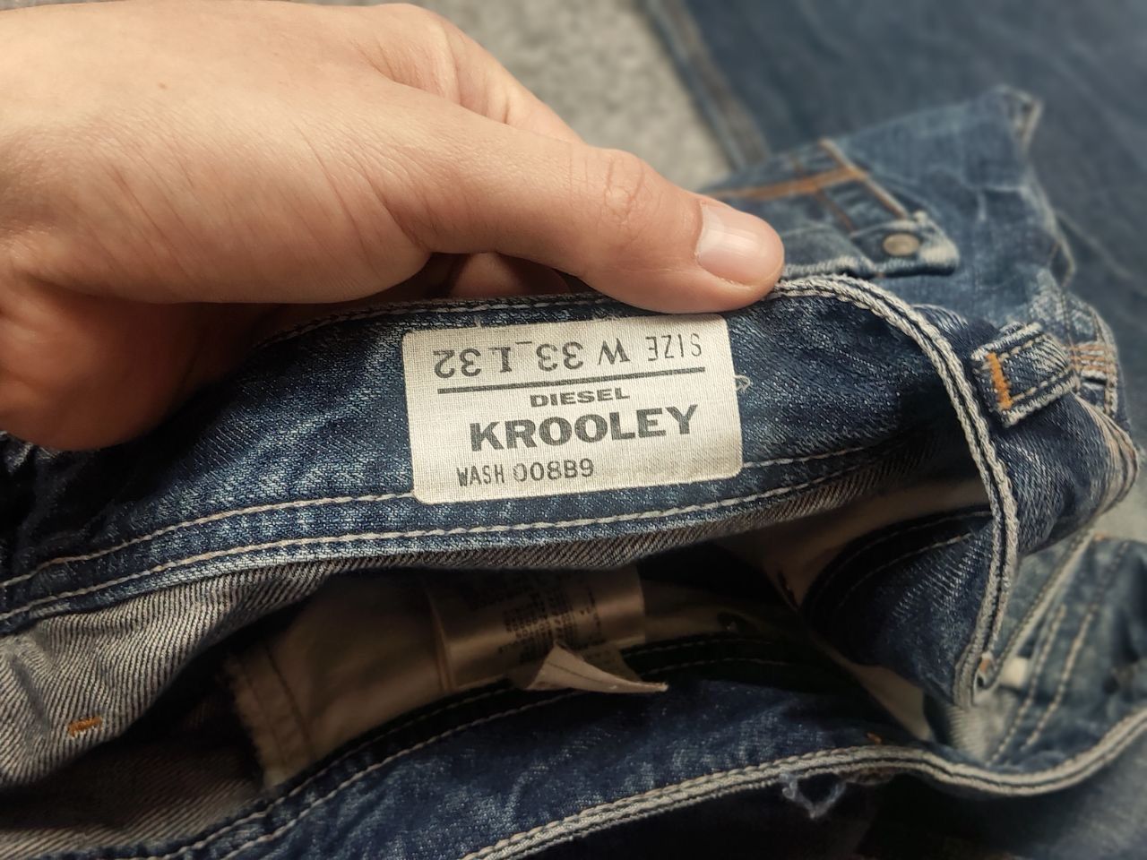 Diesel Diesel Krooley Regular Distresed Denim Jeans Vintage LGB Y2K Size US 33 - 17 Thumbnail
