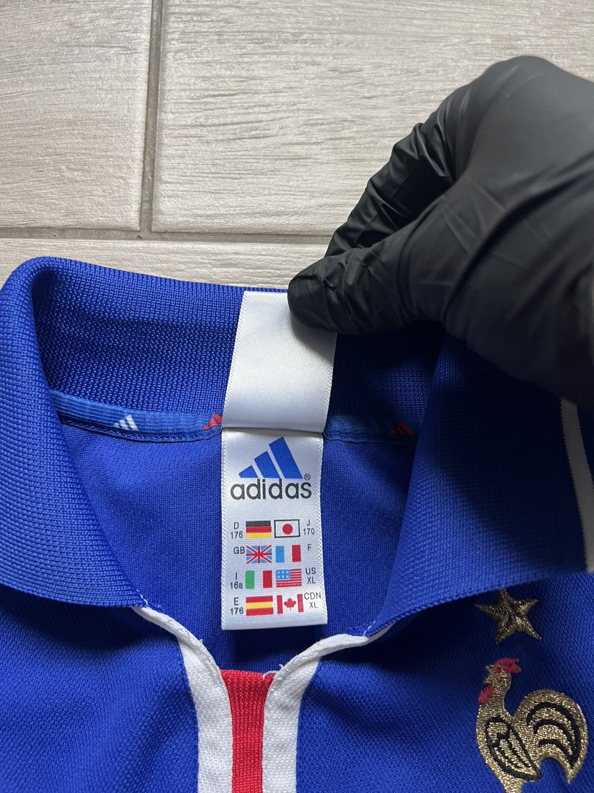 Adidas × Vintage FRANCE 2000 2002 HOME FOOTBALL SOCCER JERSEY ADIDAS sz XL Size US XL / EU 56 / 4 - 7 Thumbnail