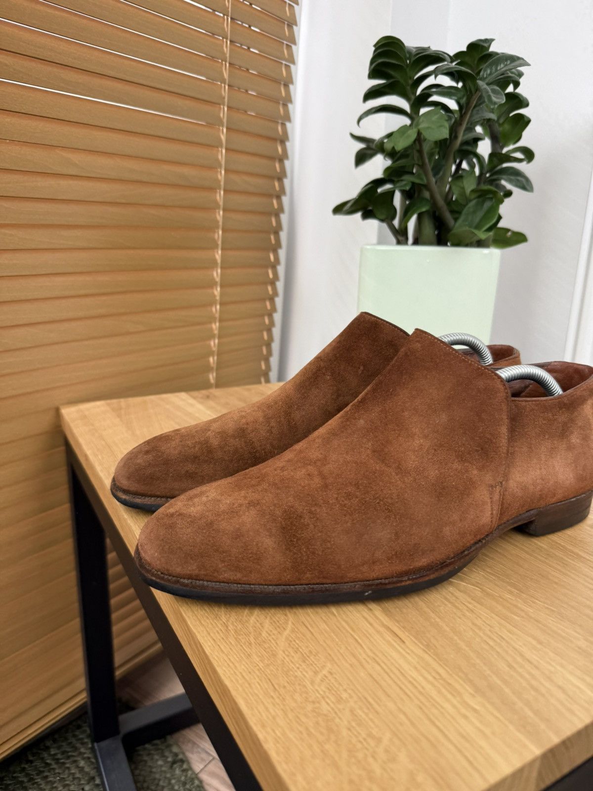 Crockett & Jones CROCKETT & JONES Loafers Brown Suede Leather Shoes Made in 🇬🇧 Size US 10 / EU 43 - 2 Thumbnail