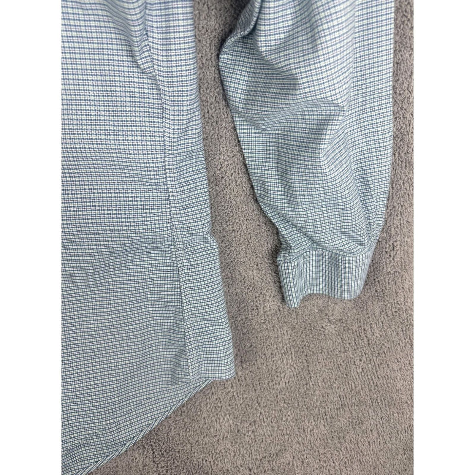 Brooks Brothers Brooks Brothers Shirt Mens XL Blue Green Check Regent Non Iron Supima Cotton Size US XL / EU 56 / 4 - 3 Thumbnail
