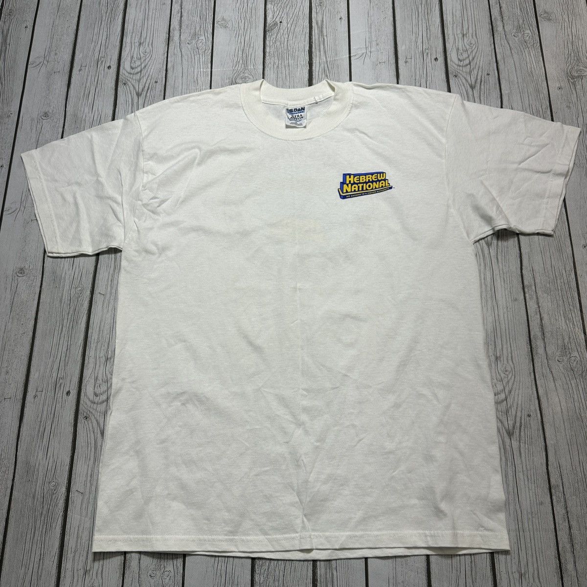 Gildan × Vintage Vintage Hebrew National tee Size US XL / EU 56 / 4 - 2 Thumbnail