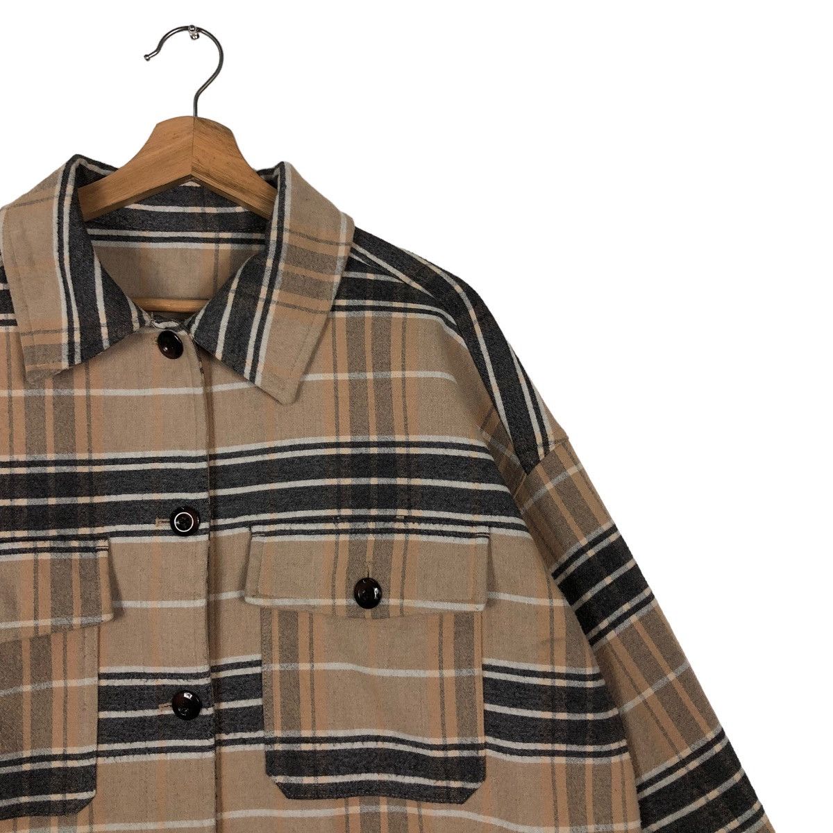 Flannel 🔥Flannel Jacket GU Japan Issey Miyake Tartan Design Size US XL / EU 56 / 4 - 6 Thumbnail