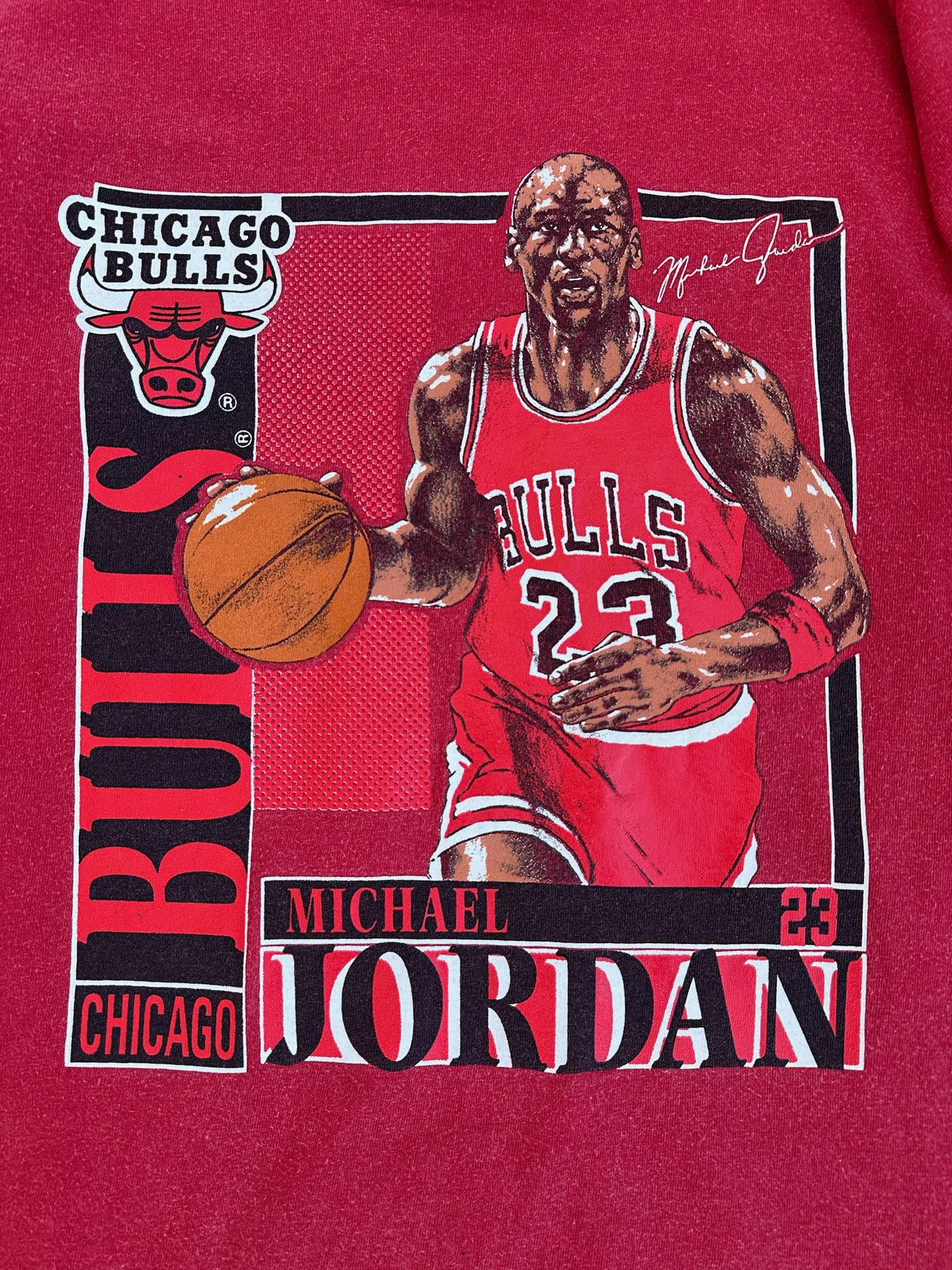 NBA Vintage 90's Chicago Bulls Nutmeg Tee Bull Rare Jordan Size US S / EU 44-46 / 1 - 3 Thumbnail