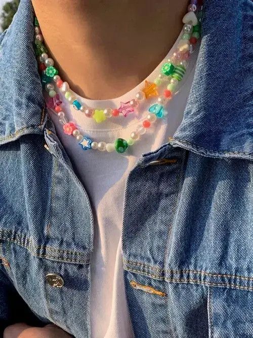 Japanese Brand × Jewelry Double Colorful Star Necklaces Size ONE SIZE - 3 Thumbnail