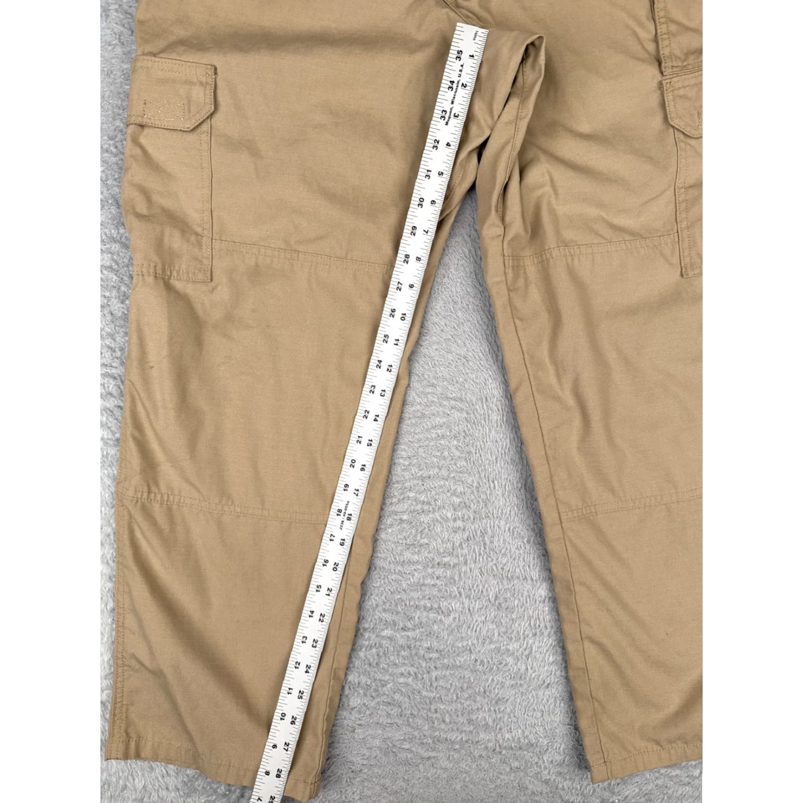 Vintage 5.11 Tactical Pants Men 36 Beige Cargo Double Knee Rip-Stop Fabric LEO EMT 36x30 Size US 36 / EU 52 - 7 Thumbnail