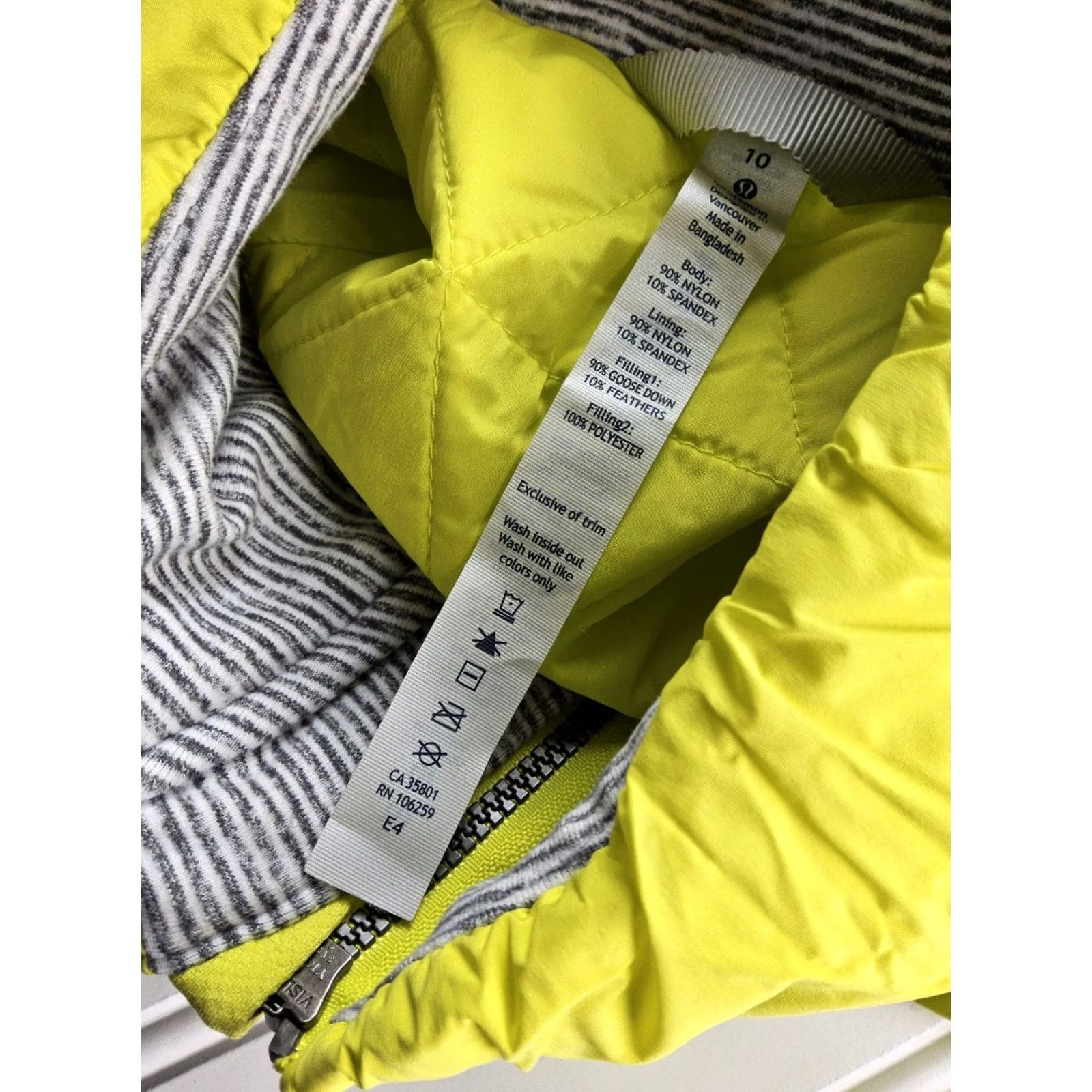 Lululemon Lululemon Vest Puffer Reflective Down Nylon Size 10 Women Yellow Size L / US 10 / IT 46 - 6 Thumbnail