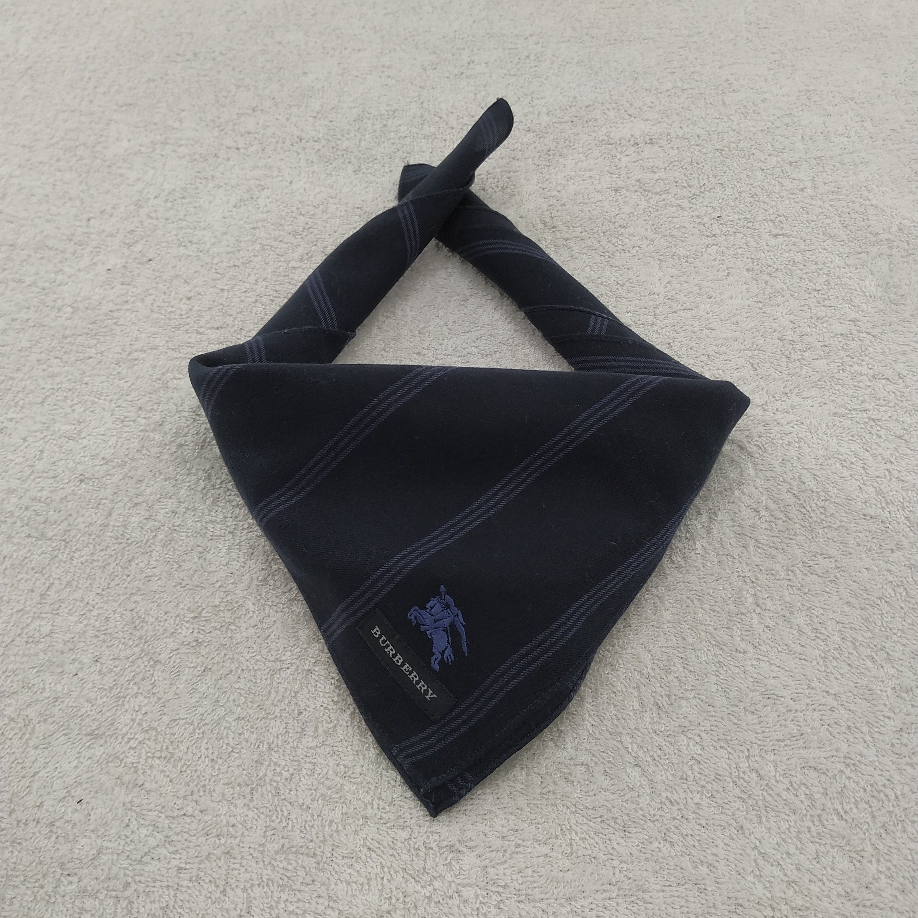 Burberry × Vintage Burberry Bandana / Handkerchief / Neckerchief - S009 Size ONE SIZE - 4 Thumbnail