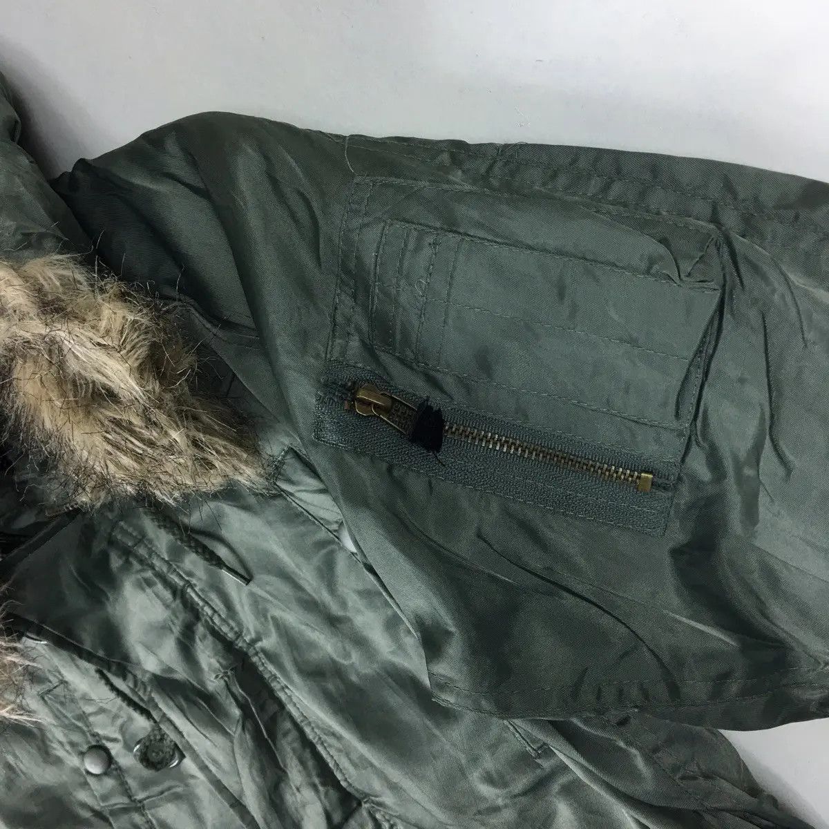 Vintage Vtg SUPER NATURAL Military Army Ski Winter Jacket Parka Size S / US 4 / IT 40 - 4 Thumbnail
