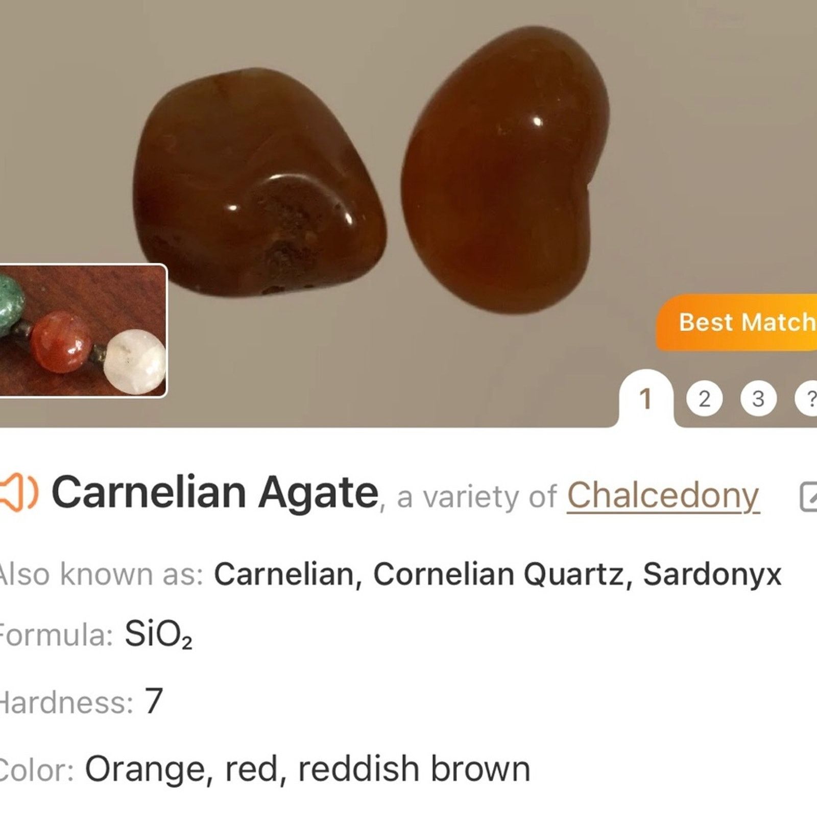 Vintage Vintage hand crafted genuine stone agate necklace Size ONE SIZE - 12 Thumbnail