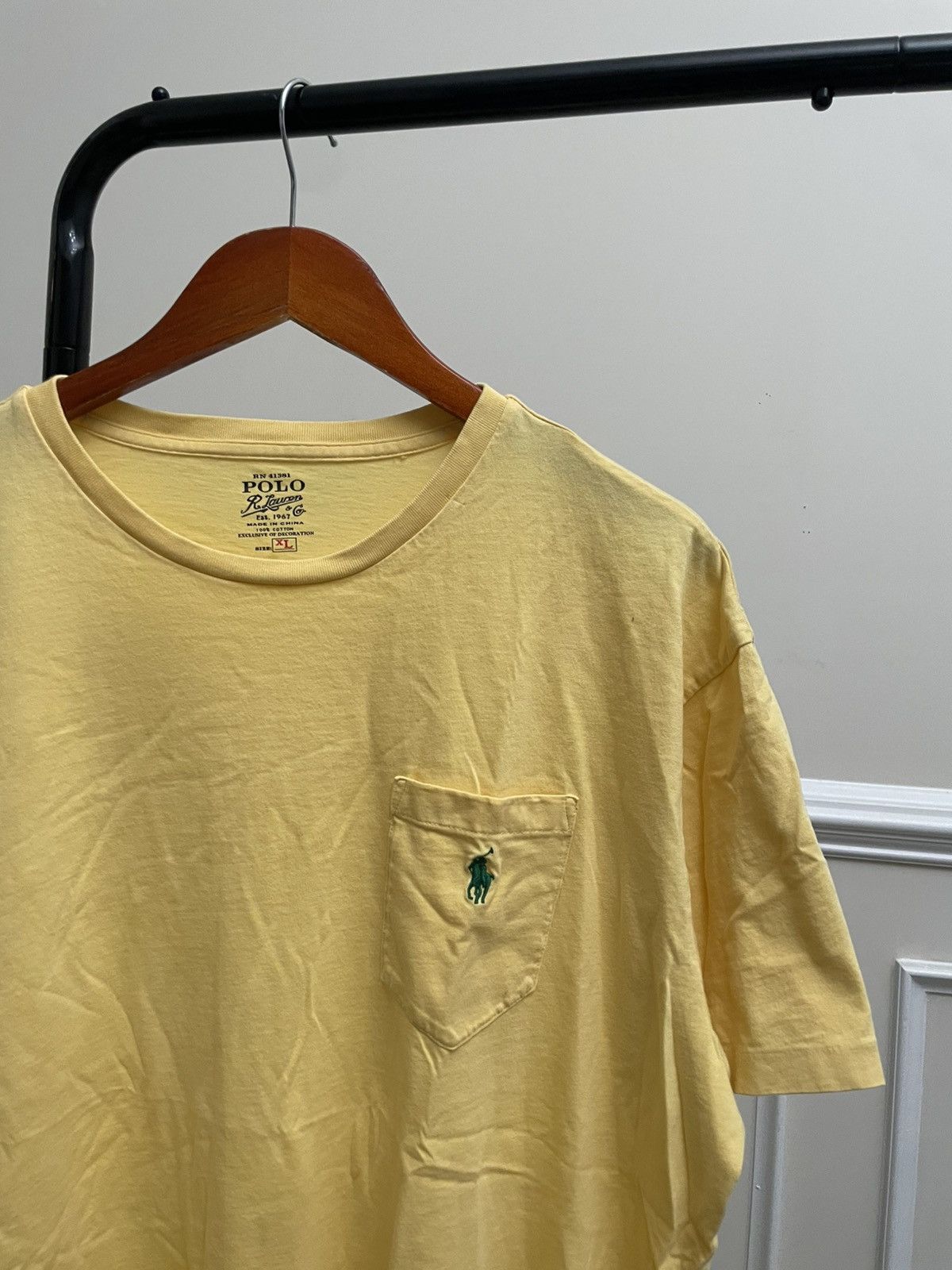Polo Ralph Lauren Polo RL Single Stitch Blank Pocket Tee Shirt Unsoundrags Size US L / EU 52-54 / 3 - 1 Thumbnail