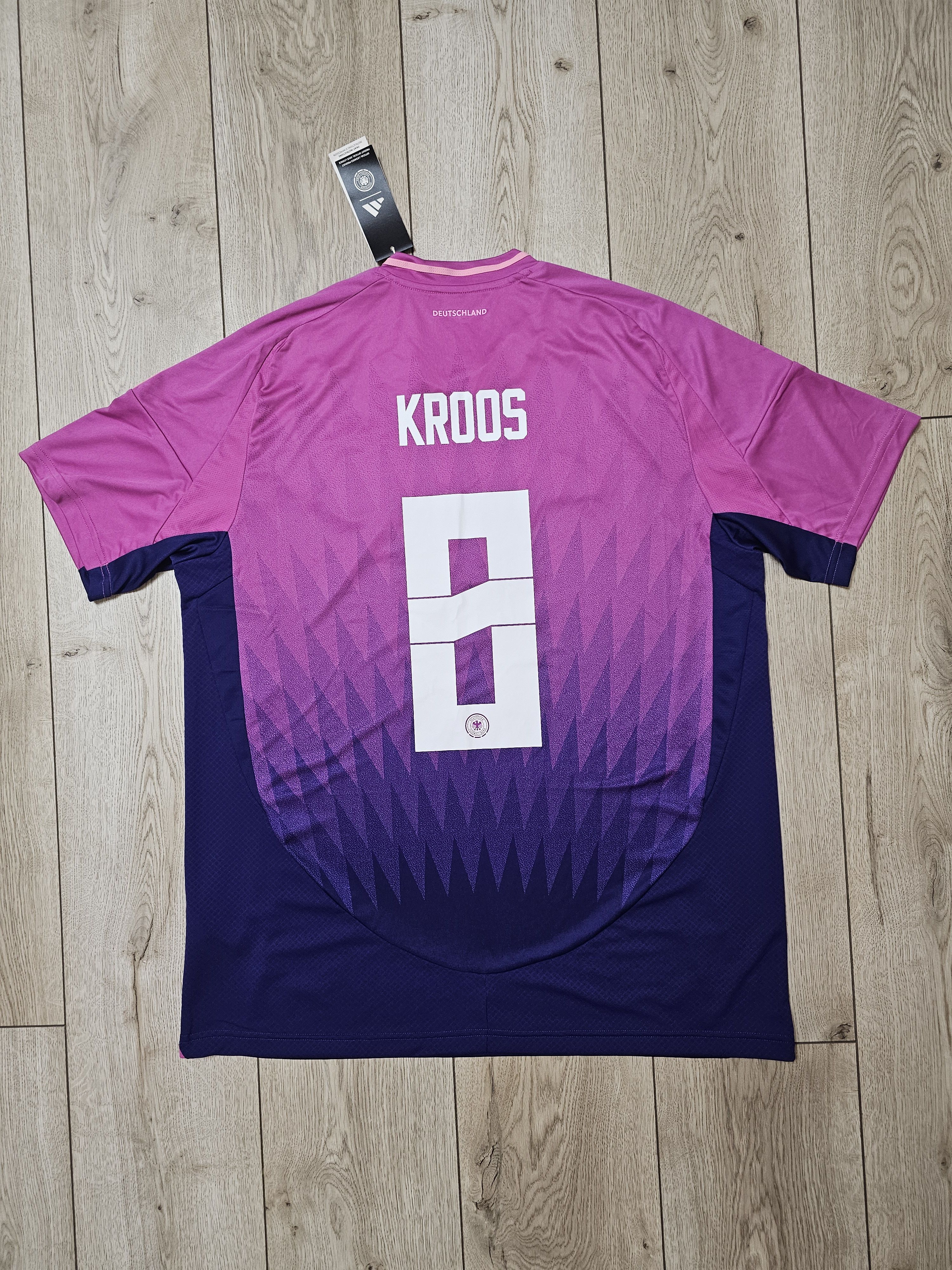 Adidas GERMANY 2024 AWAY EURO KROOS FOOTBALL SHIRT SOCCER JERSEY Size US XL / EU 56 / 4 - 1 Thumbnail