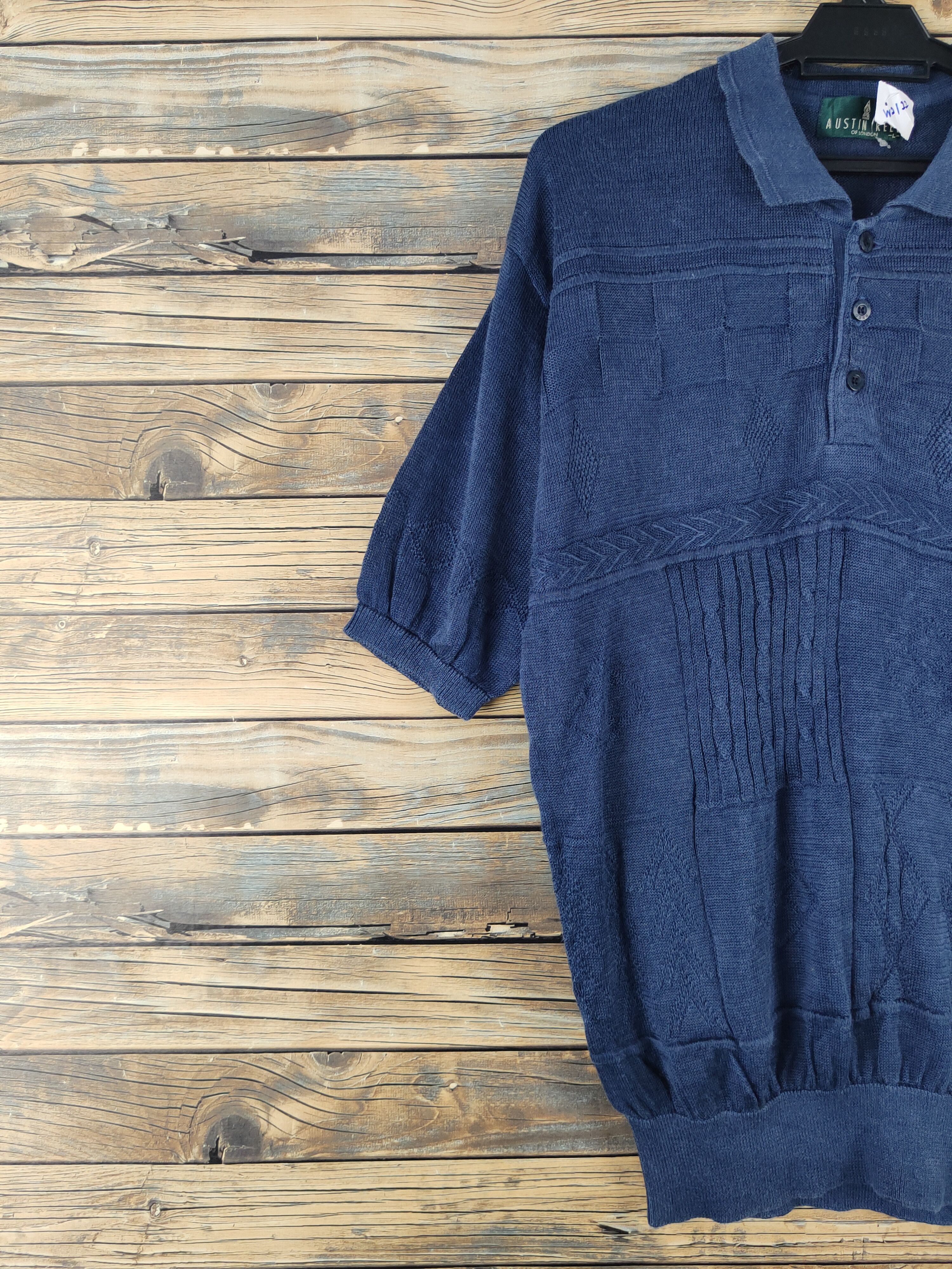 Austin Reed Austin Reed Navy Knitwear Polo Shirts #W2122 Size US L / EU 52-54 / 3 - 3 Thumbnail