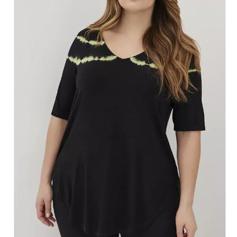 Torrid Torrid Super Soft Knits Tie Dye Shirt Plus Size 1X Stretch Size XL / US 12-14 / IT 48-50 - 1 Thumbnail