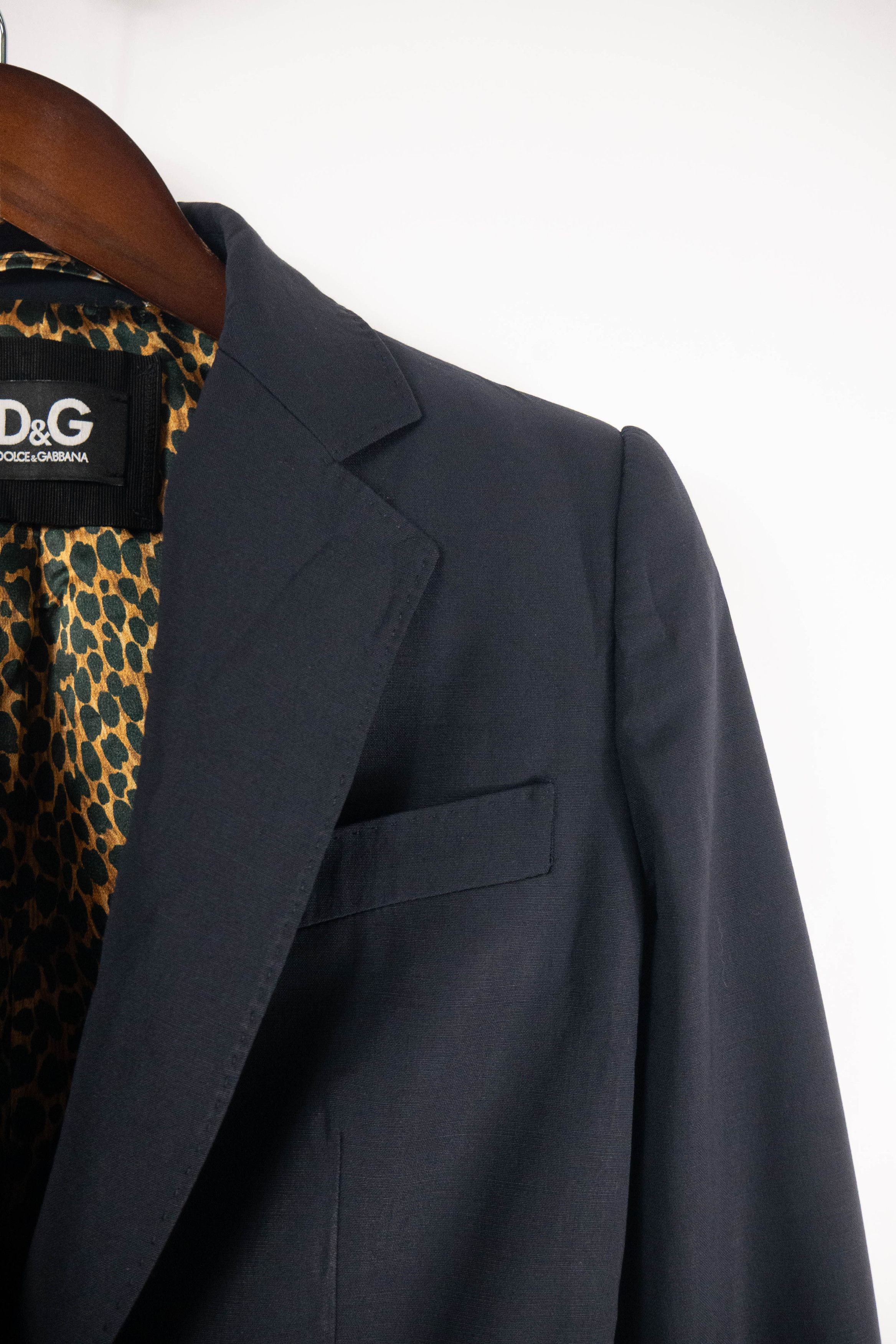 Dolce & Gabbana Dolce & Gabbana black leopard blazer – classic old-money y2k Size M / US 6-8 / IT 42-44 - 2 Thumbnail