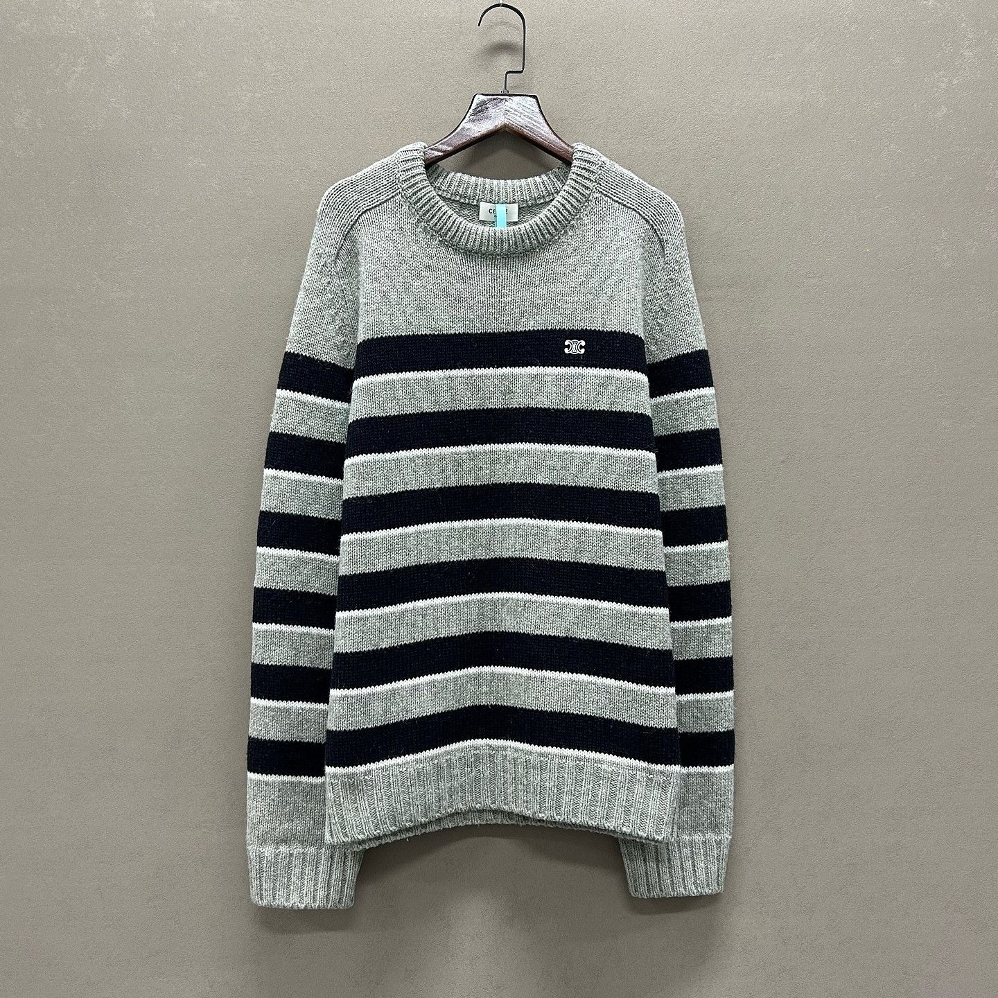 Celine Celine Striped Wool Crewneck Sweater Size S Size US S / EU 44-46 / 1 - 1 Thumbnail