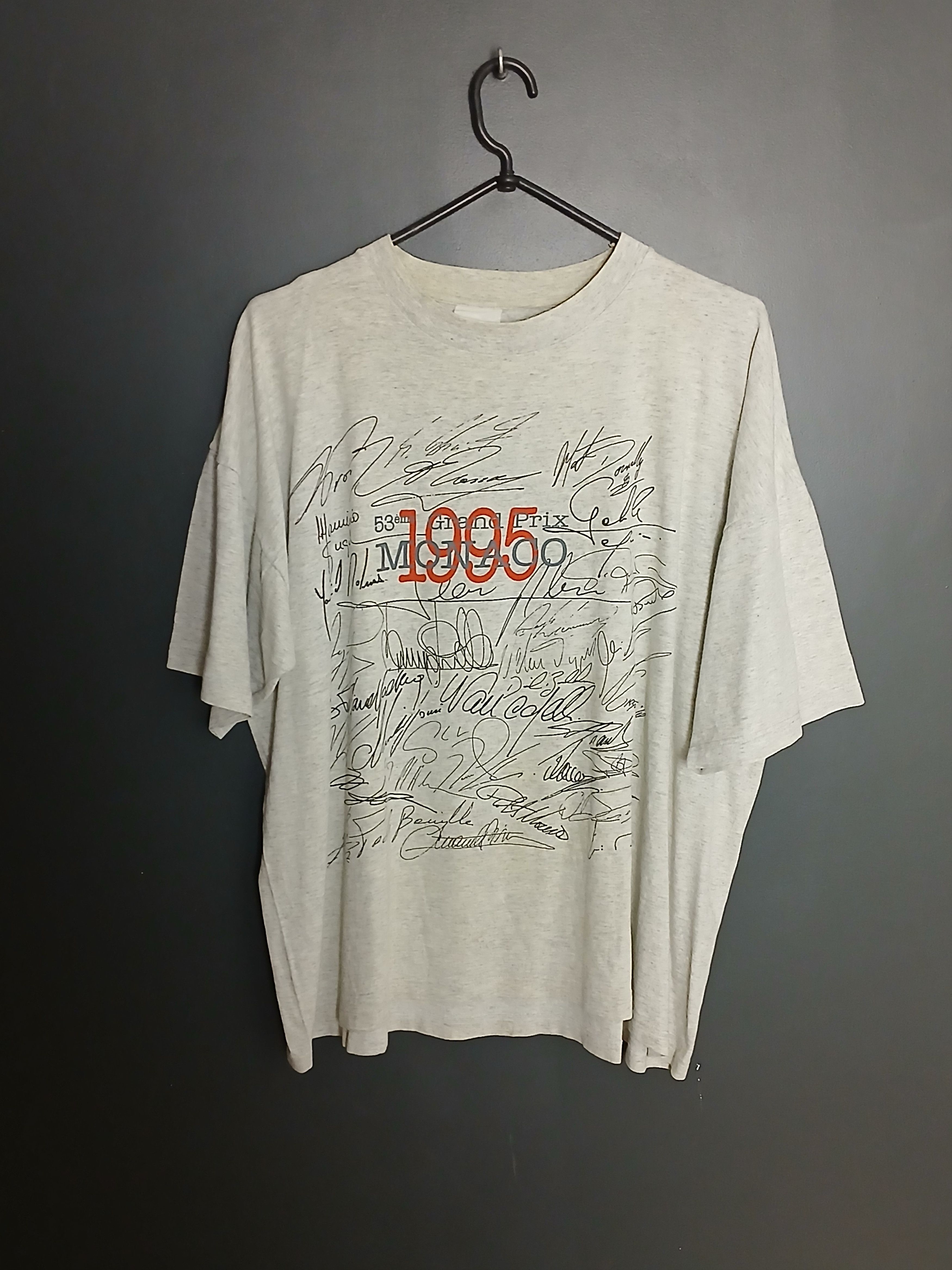 Formula 1 × Vintage Vintage 1995 Grand Prix Monaco F1 Racing T-Shirt Size US XL / EU 56 / 4 - 1 Thumbnail