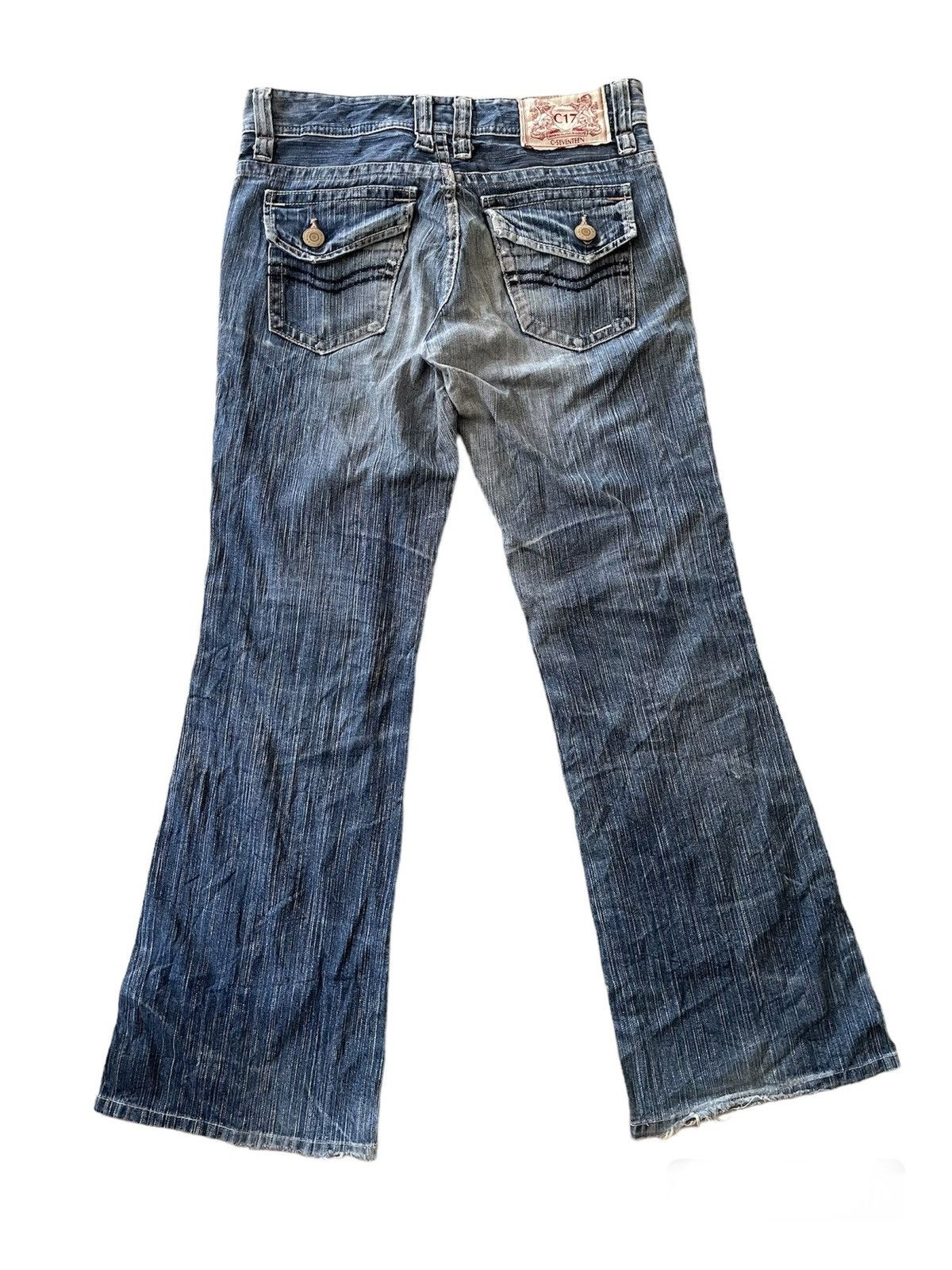 Japanese Brand VINTAGE FLARE JEANS BOOTCUT DISTRESSED Size US 28 / EU 44 - 2 Thumbnail