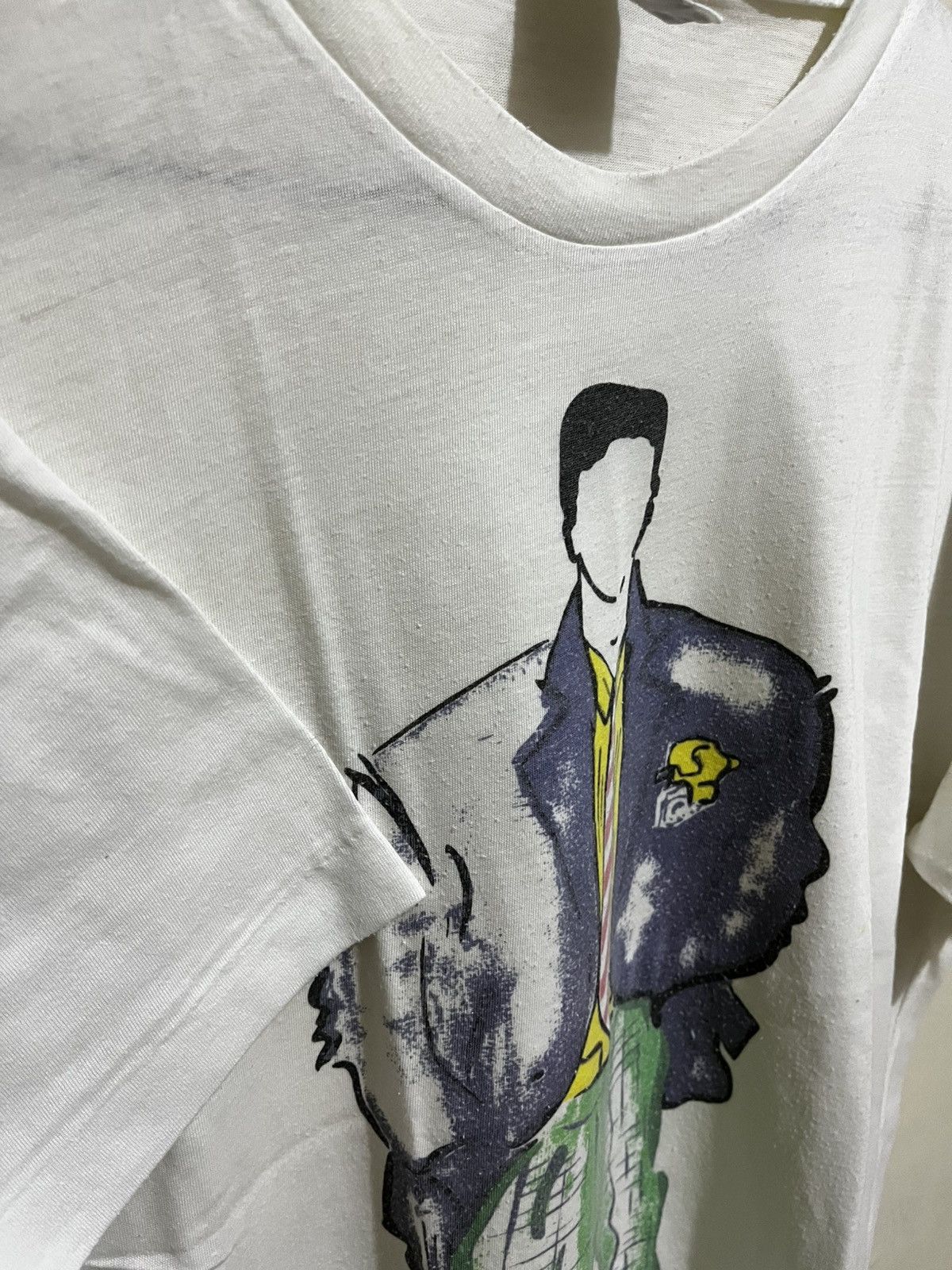 Vintage Vintage 80s Graphic Men Fashion Tees Size US L / EU 52-54 / 3 - 3 Thumbnail