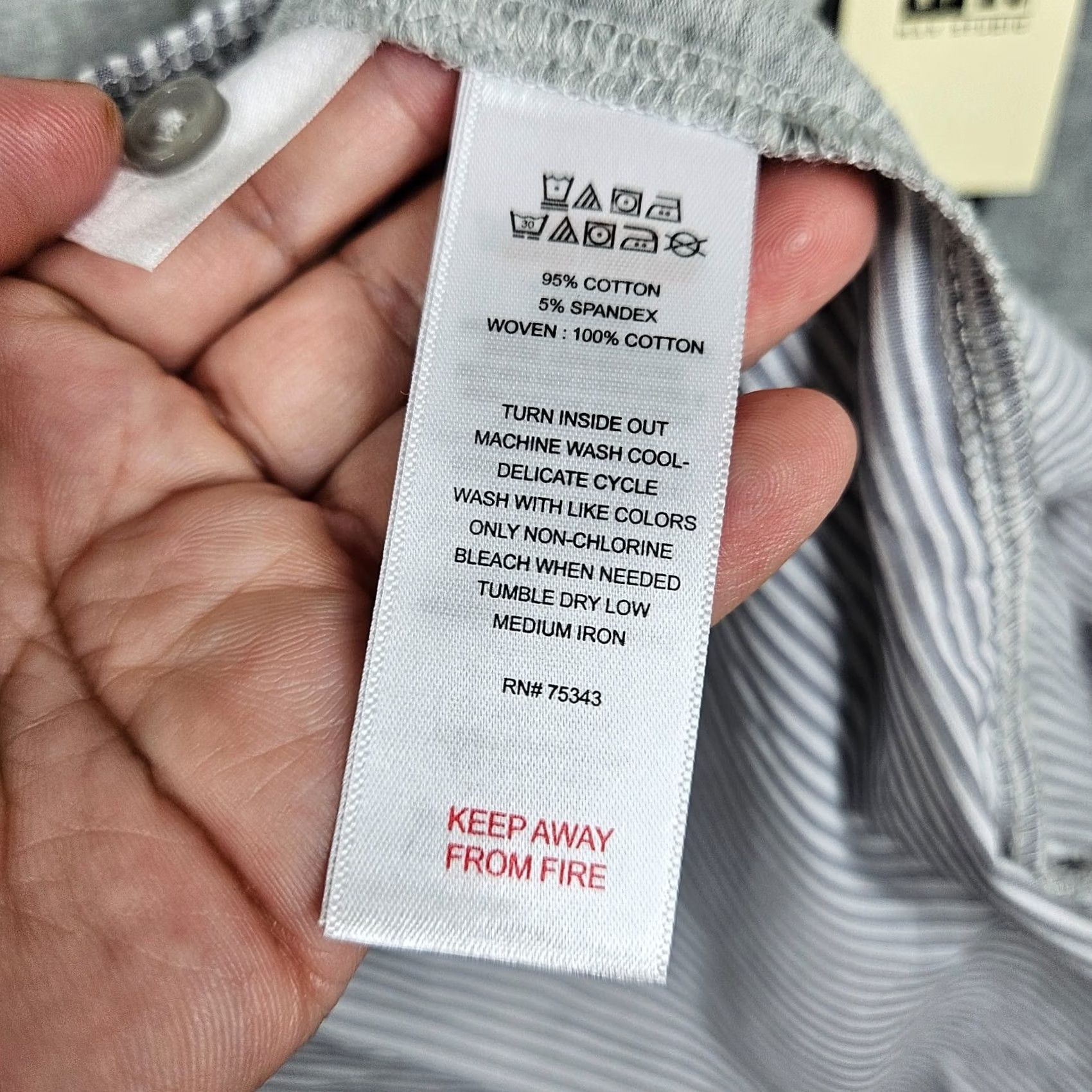 Vintage VINTAGE not MAX STUDIO Sleepwear Women's Gray White Stripes Short Sleeve Dress Size S NEW Size 28" / US 6 / IT 42 - 7 Thumbnail