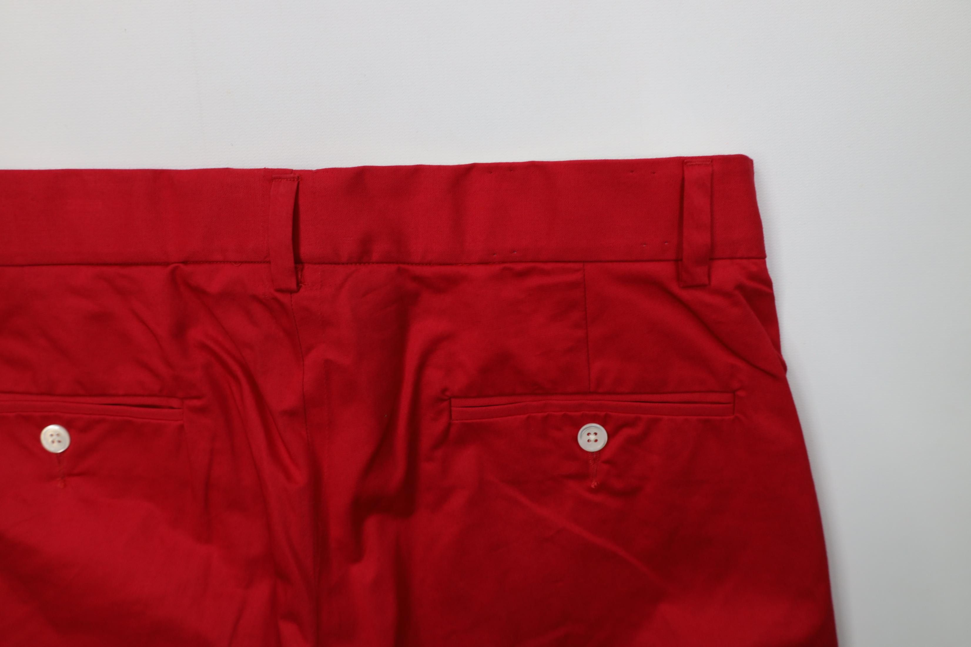 Polo Ralph Lauren Vintage 90s Ralph Lauren Straight Leg Cotton Chino Pants Red Size US 32 / EU 48 - 16 Thumbnail