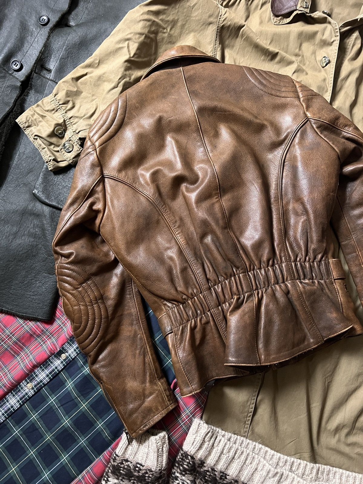 Hein Gericke Vintage Hein Gericke 100% Leather Biker Moto Jacket Size US M / EU 48-50 / 2 - 7 Thumbnail