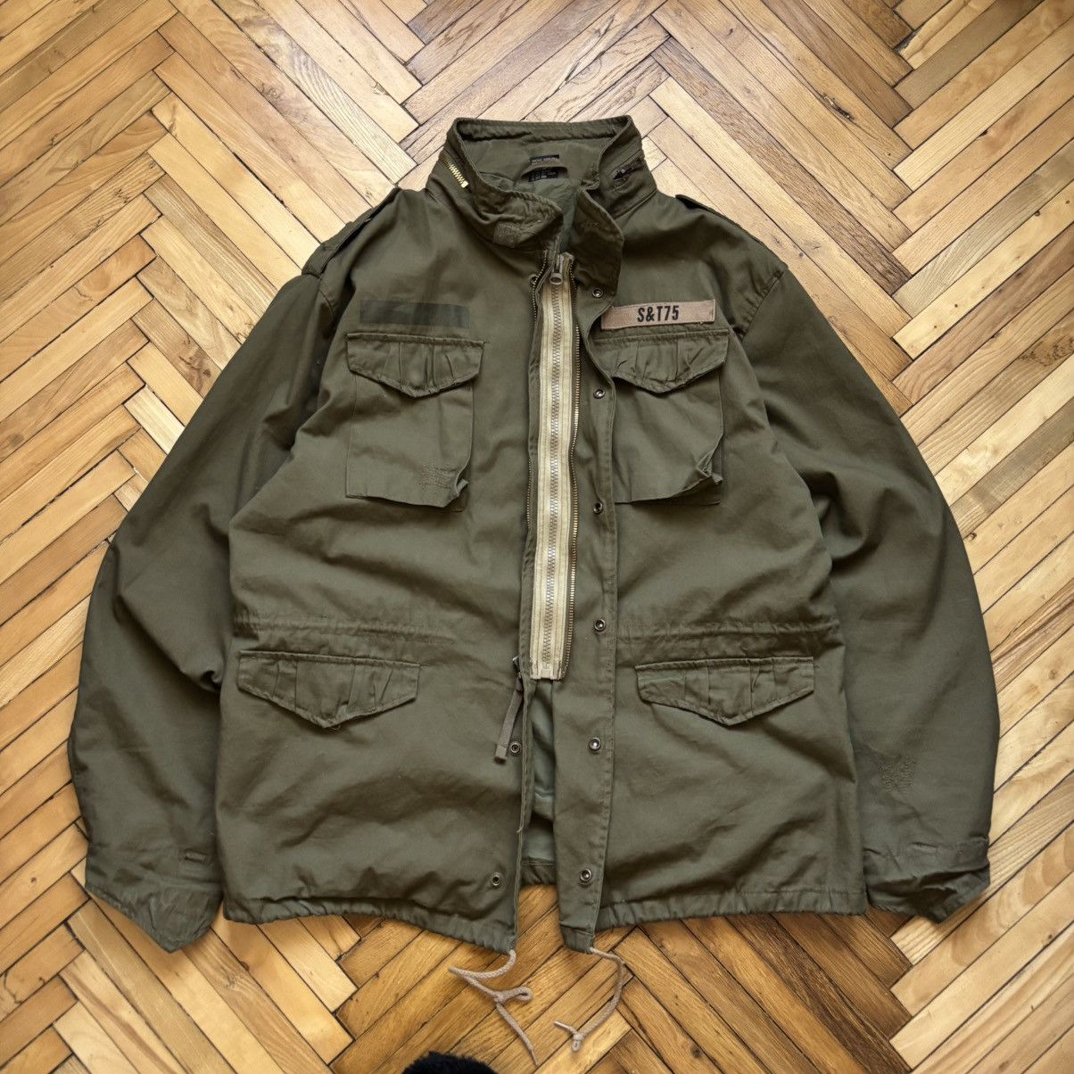 20471120 × Le Grande Bleu (L.G.B.) Rare Avant-Garde Vintage Military M-65 Jacket Taxi Driver Size US XL / EU 56 / 4 - 1 Thumbnail