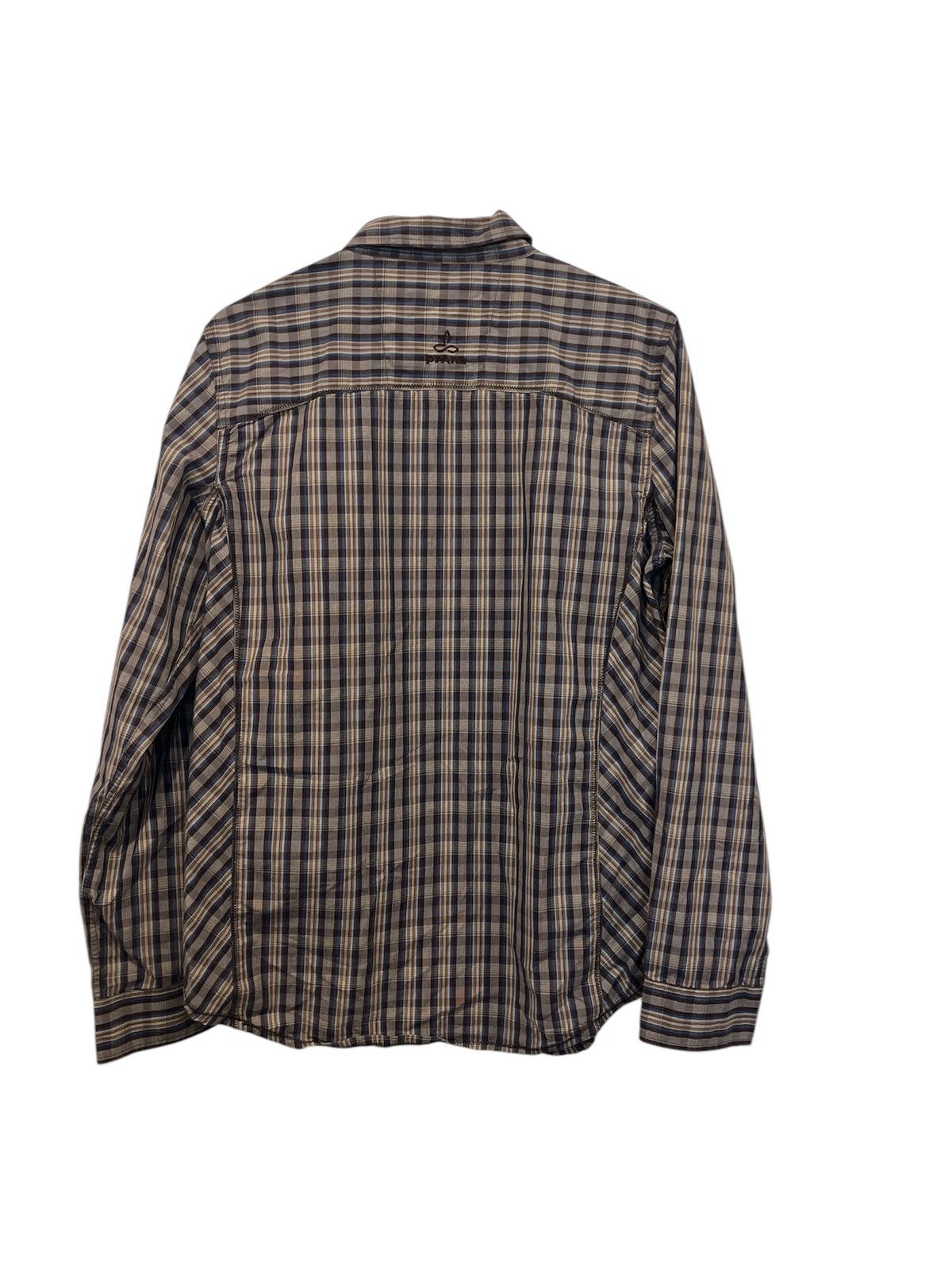 Prana Prana Men’s Slim Fit Large Brown Plaid Pearl Snap LS Shirt Size US L / EU 52-54 / 3 - 6 Thumbnail