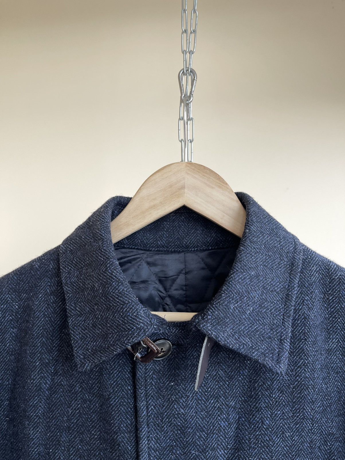 Comme Ca Ism Comme Ca Ism Herringbone Tweed Wool Blend Half Coat Size US S / EU 44-46 / 1 - 7 Thumbnail