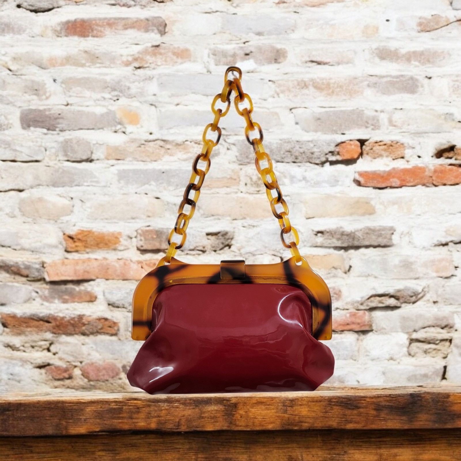 Free People FREE PEOPLE RED PATENT LEATHER BAG Size ONE SIZE - 11 Thumbnail