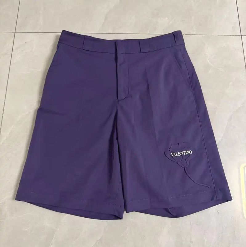 Valentino Valentino Men's Purple Casual Shorts 0089 Size US 30 / EU 46 - 1 Thumbnail